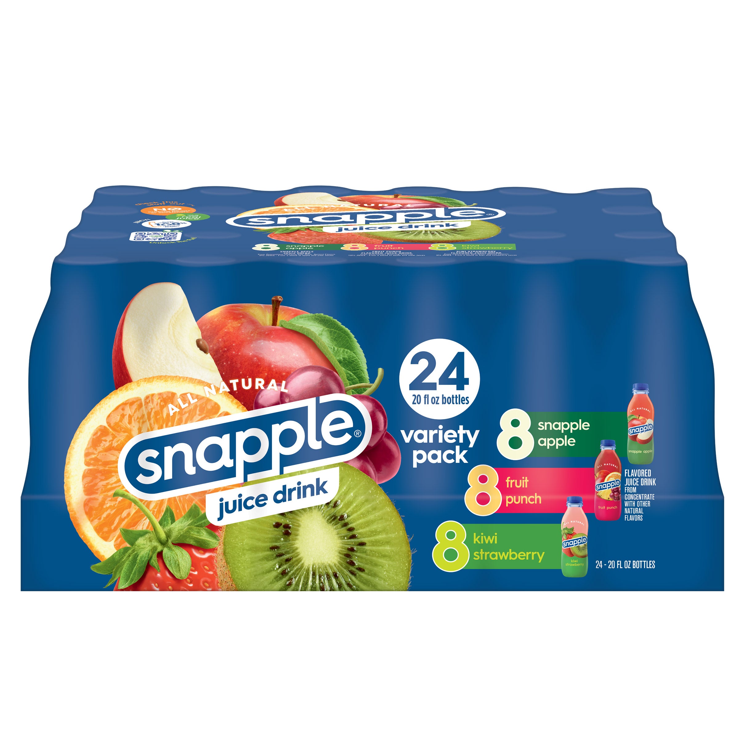 SNAPPLE VARIETY PACK 24/20 OZ