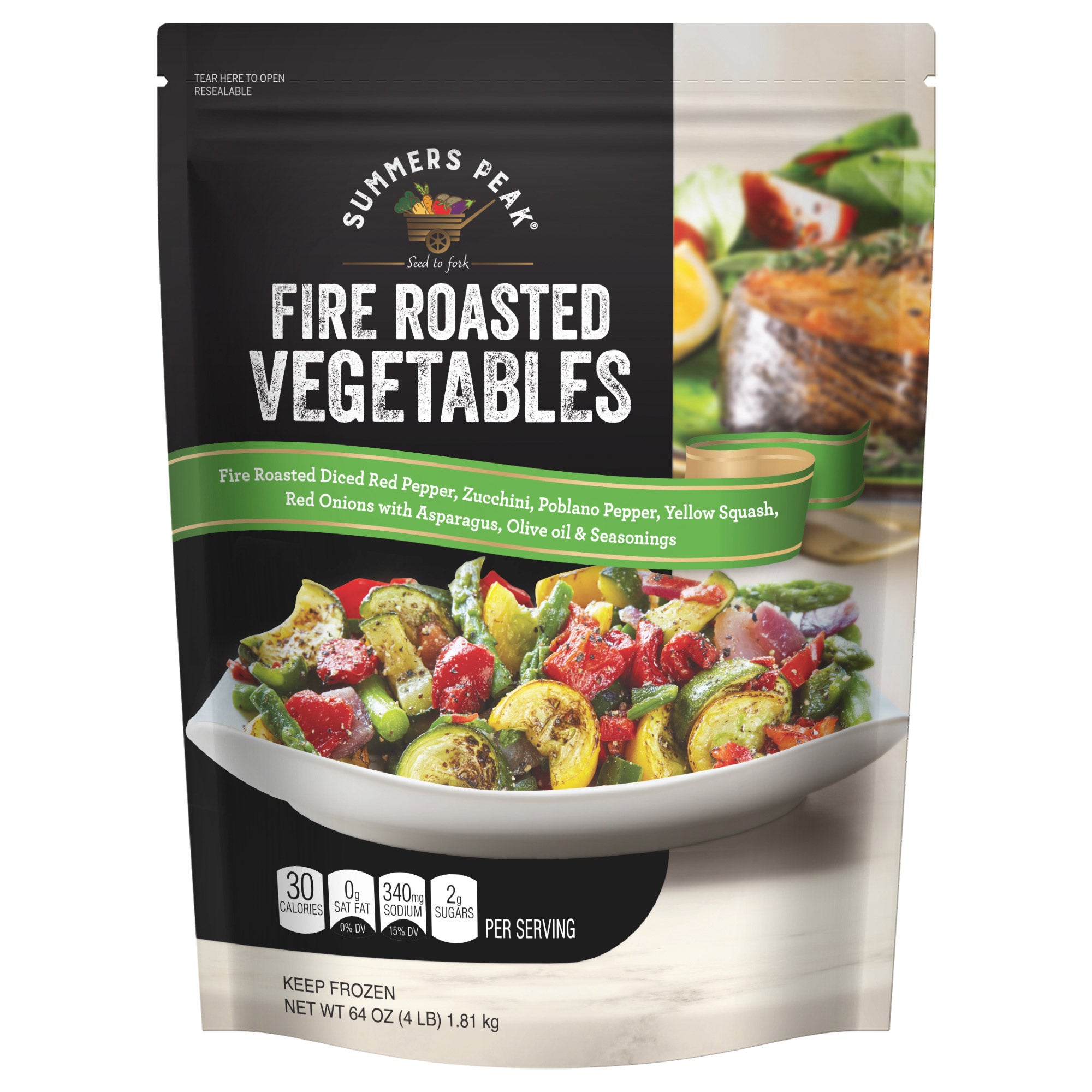 SUMMERS PEAK ROASTED VEGETABLE BLND 4 LBS