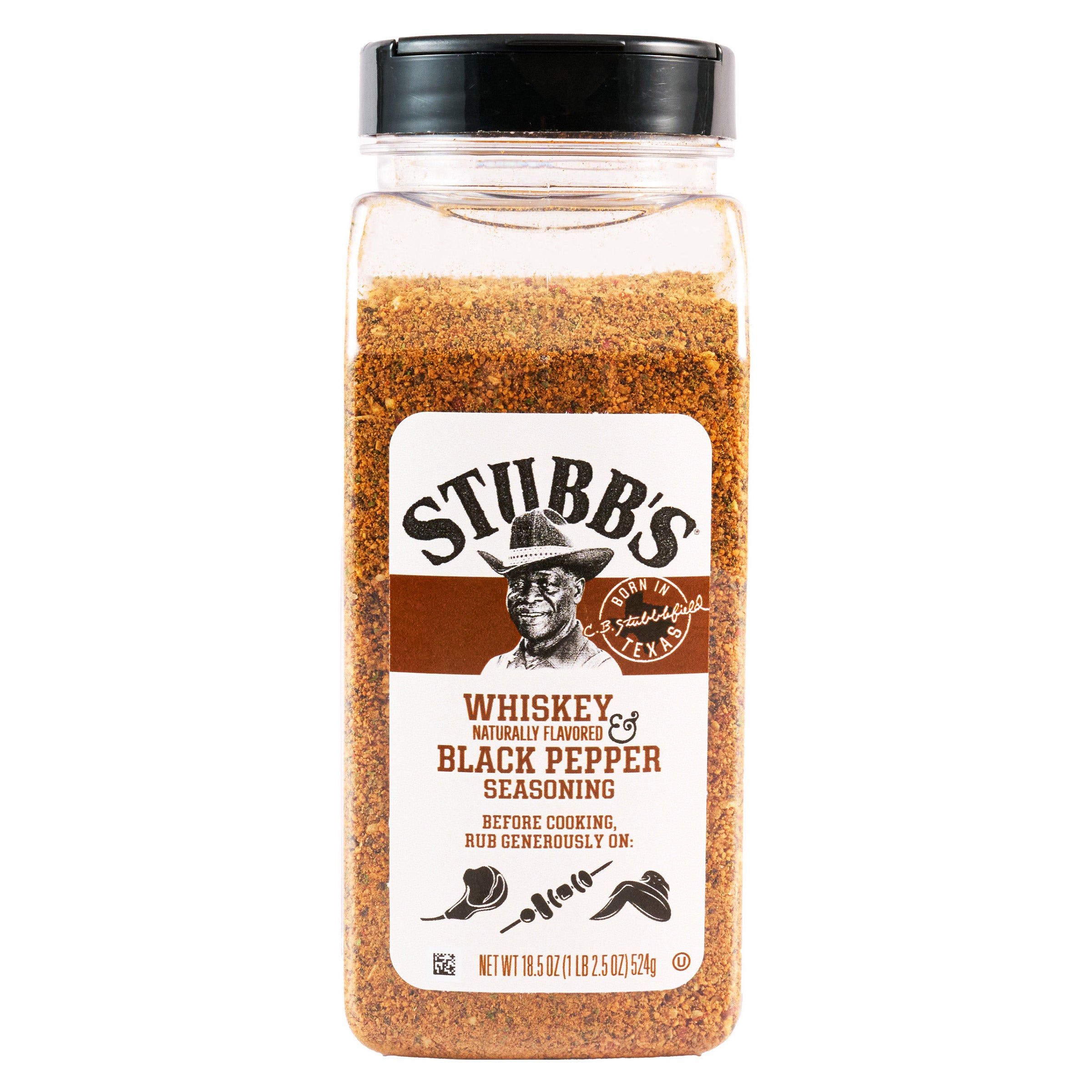 STUBB'S WHISKEY BLACK PEPPER RUB 18.5 OZ