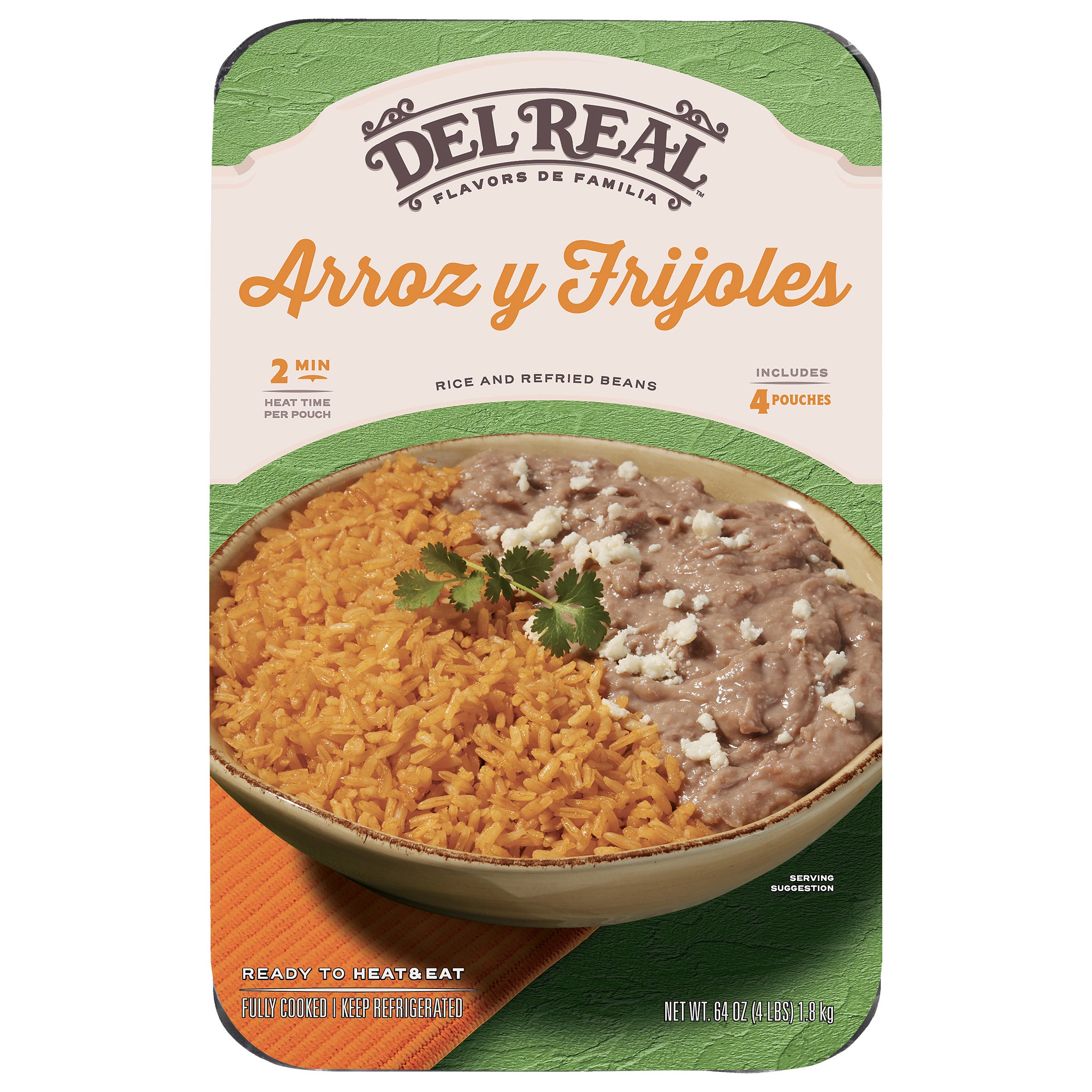 DEL REAL RICE & BEANS COMBO 64 OZ - Image 1