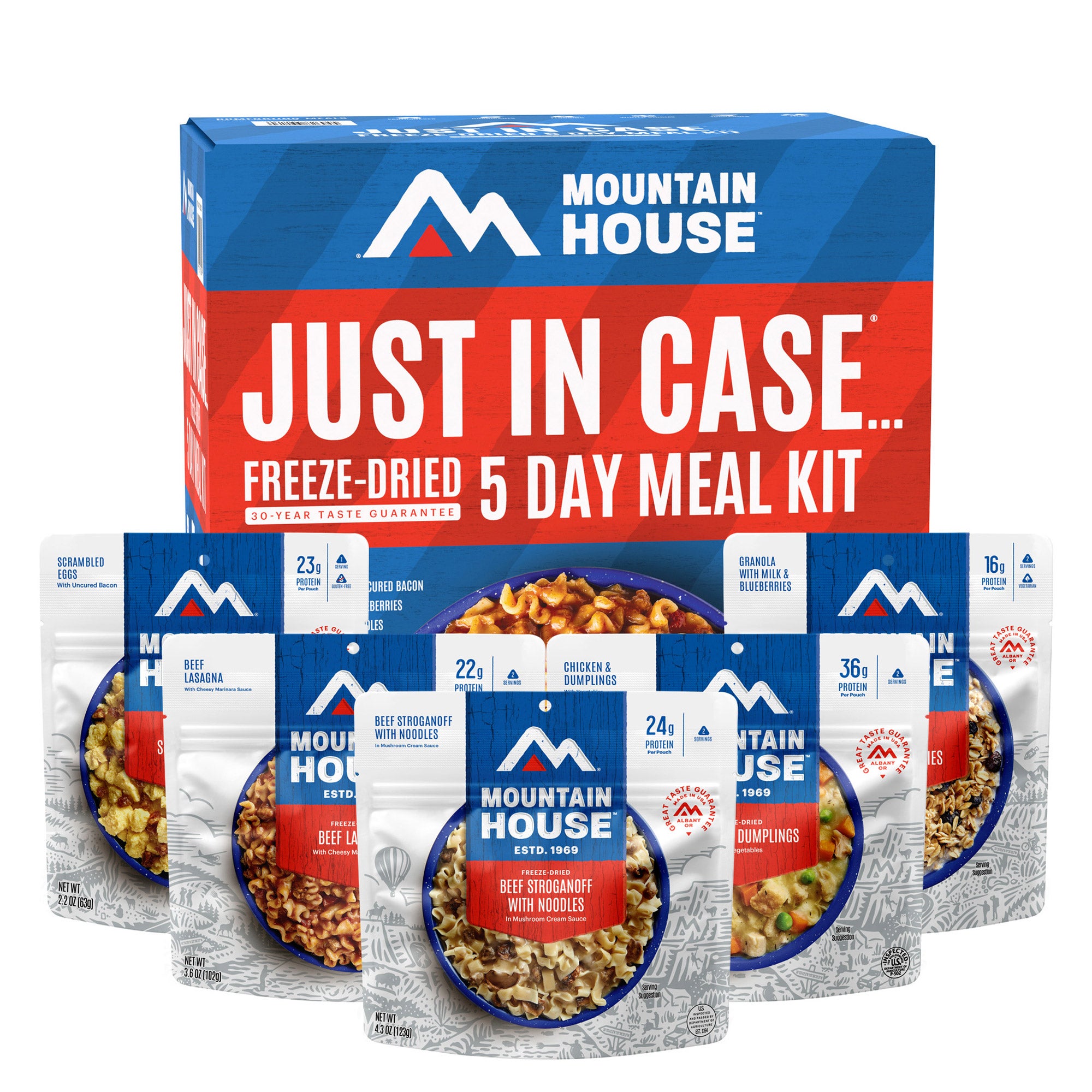 MOUNTAIN HOUSE EMERGENCY MEAL KIT 28 SERVINGS (61.3 OZ) - Image 1