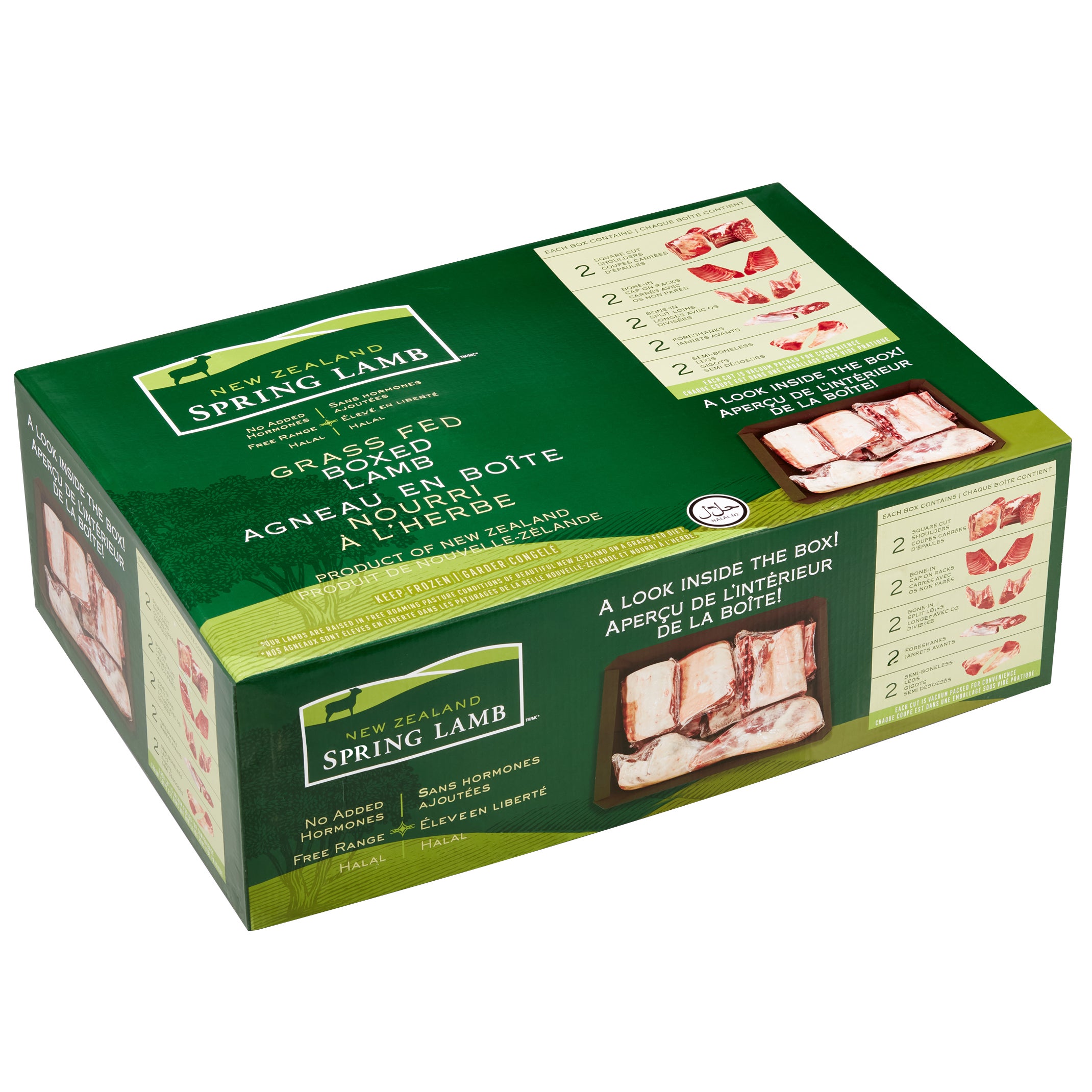NEW ZEALAND HALAL LAMB 8 WAY CUT PER LB (AVG 28 LBS) - Image 1