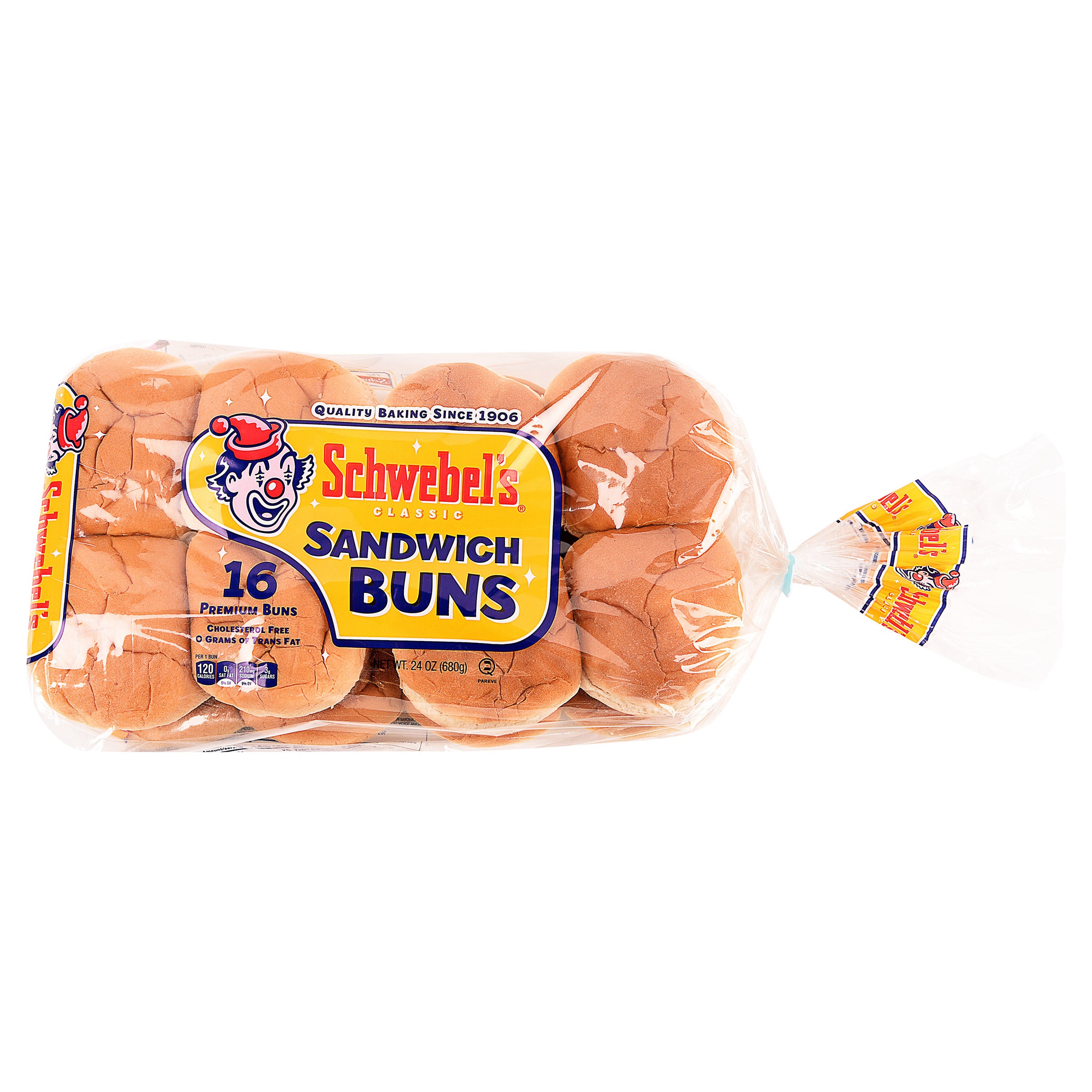 SCHWEBEL'S HAMBURGER ROLLS 16 CT (1.5 LBS)