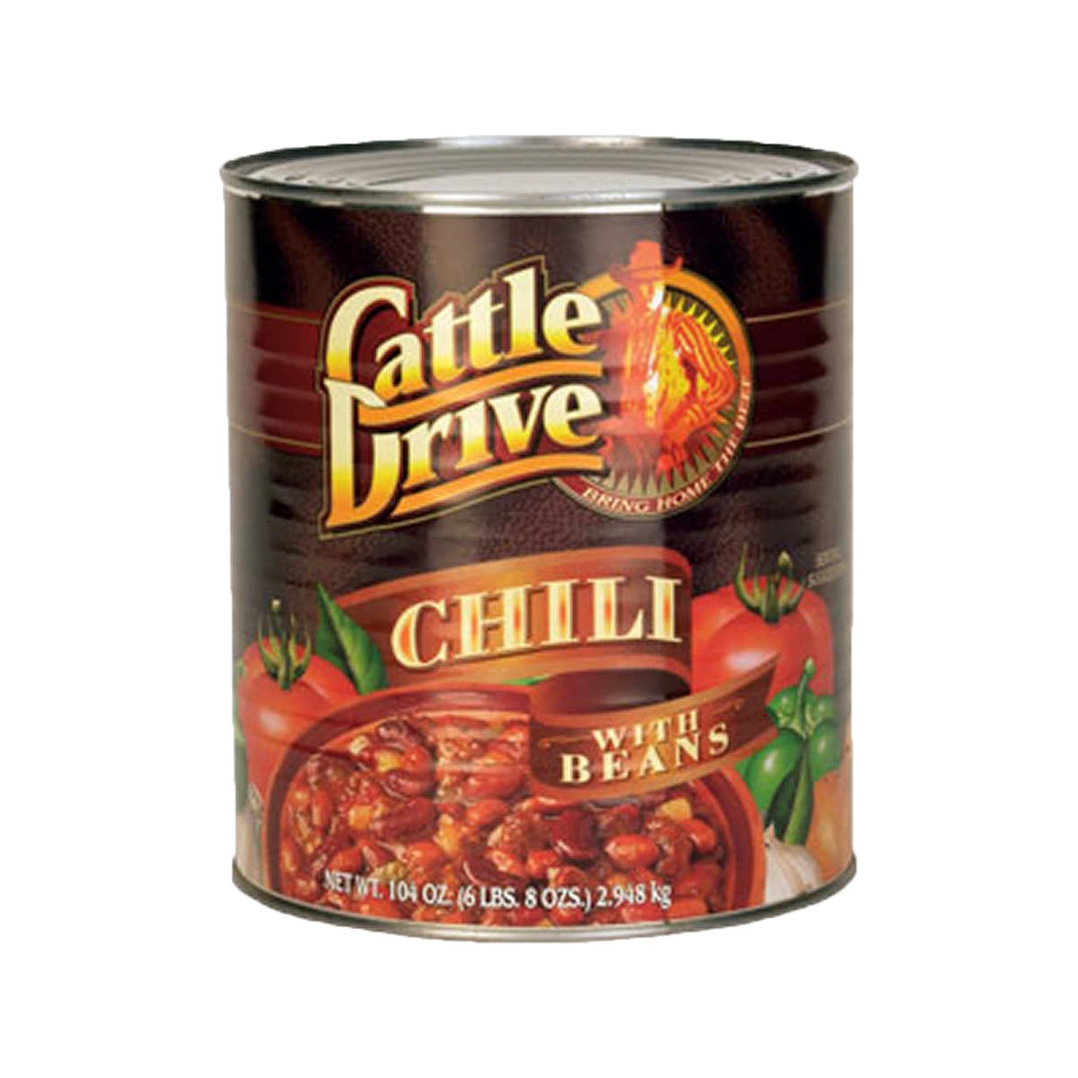 CATTLE DRIVE CHILI WITH BEANS #10 CAN