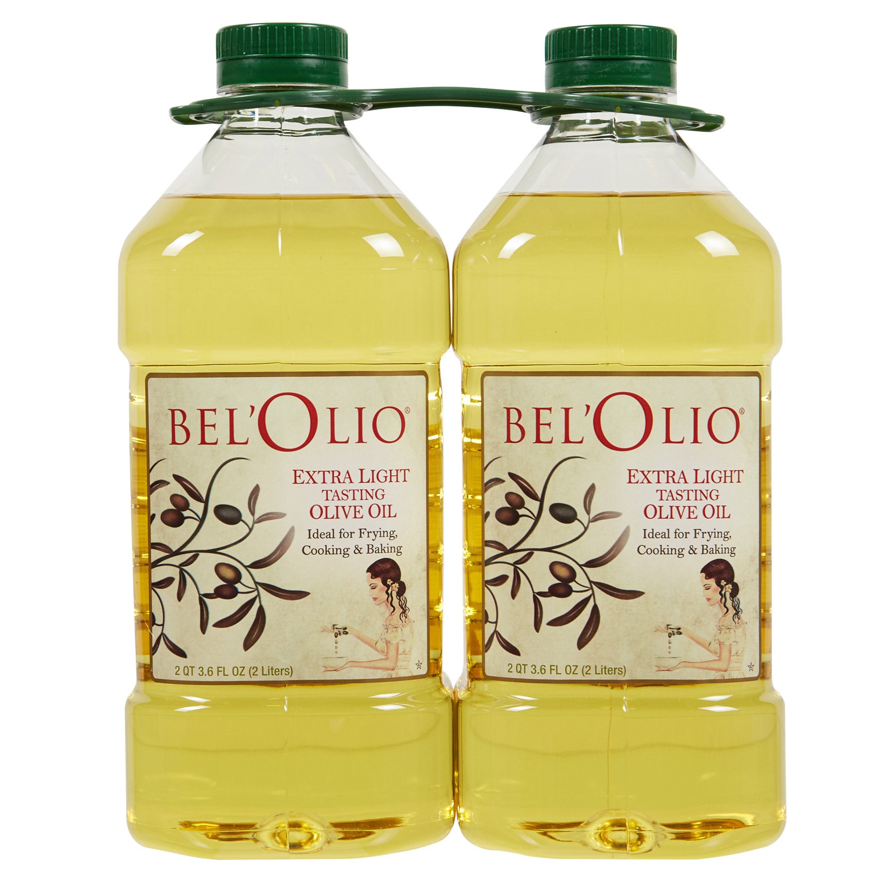 BEL'OLIO EXTRA LIGHT OLIVE OIL 2 PACK 2 LITERS EACH