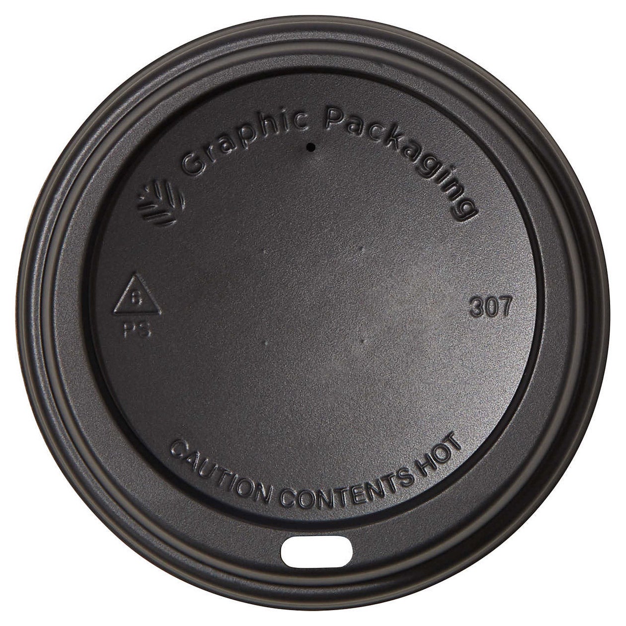 GRAPHIC PACKAGING 10-24 OZ HOT CUP LID BLACK 600 CT