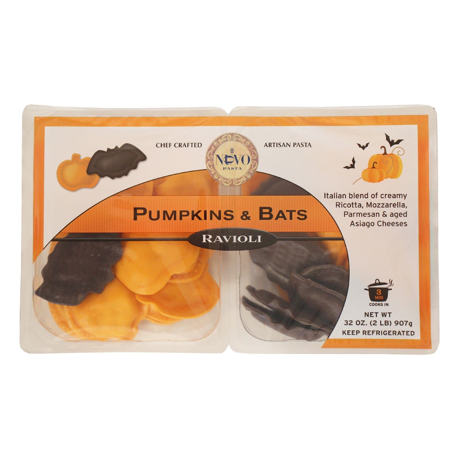 NUOVO RAVIOLI PUMPKINS & BATS 32 OZ (2 LBS)