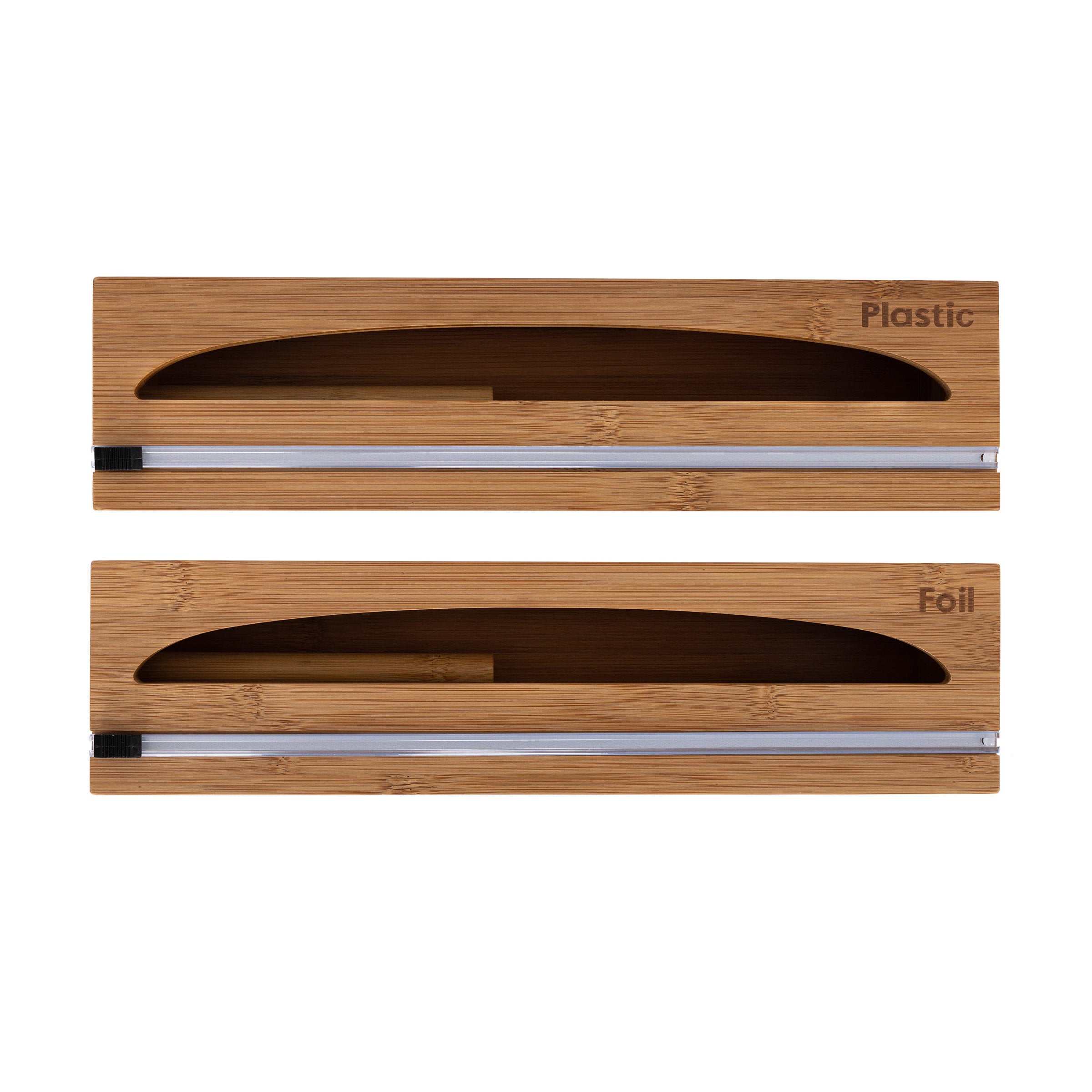 SEVILLE BAMBOO FOOD WRAP DISPENSER, 2-PACK