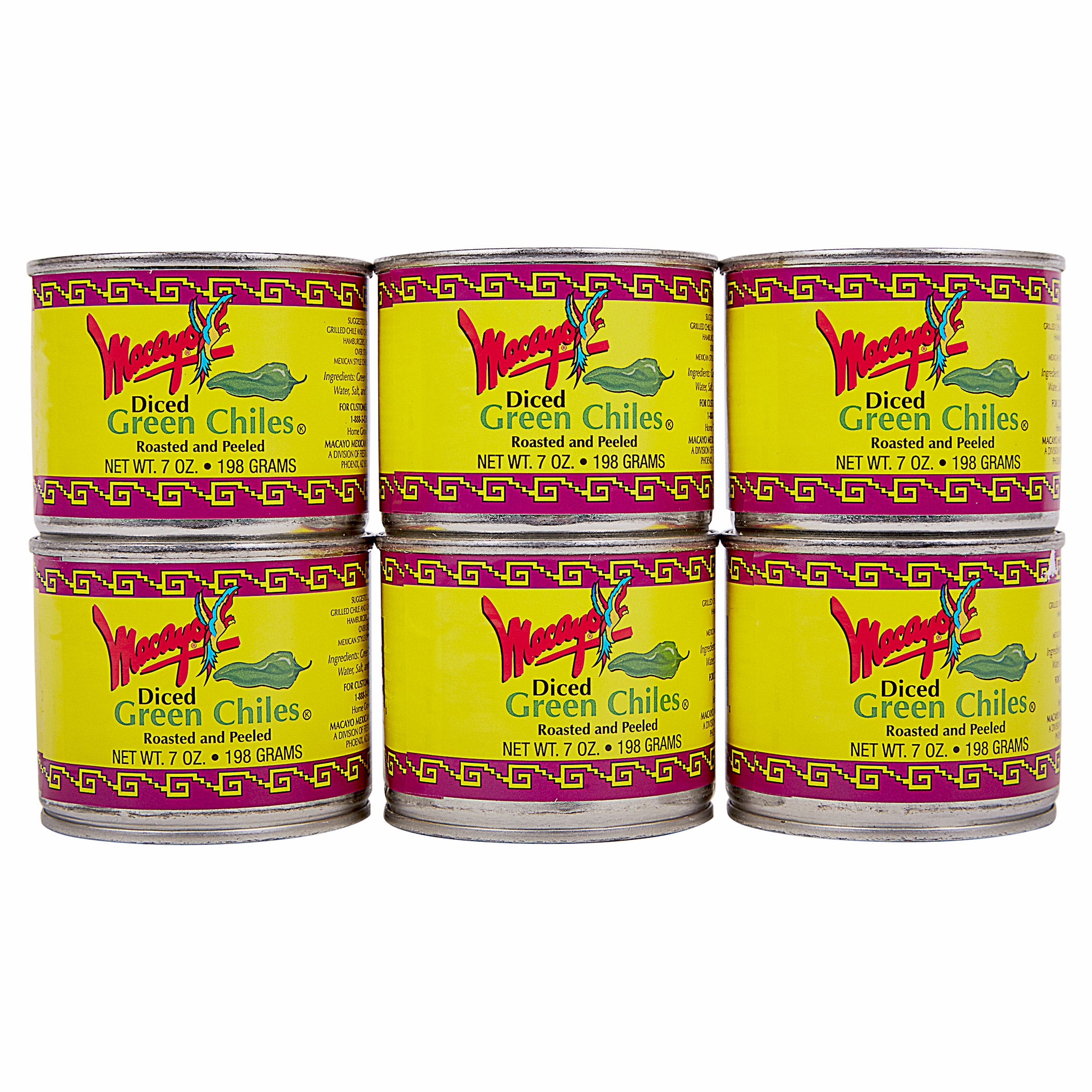 MACAYO'S DICED GREEN CHILES 6/7 OZ - Image 1