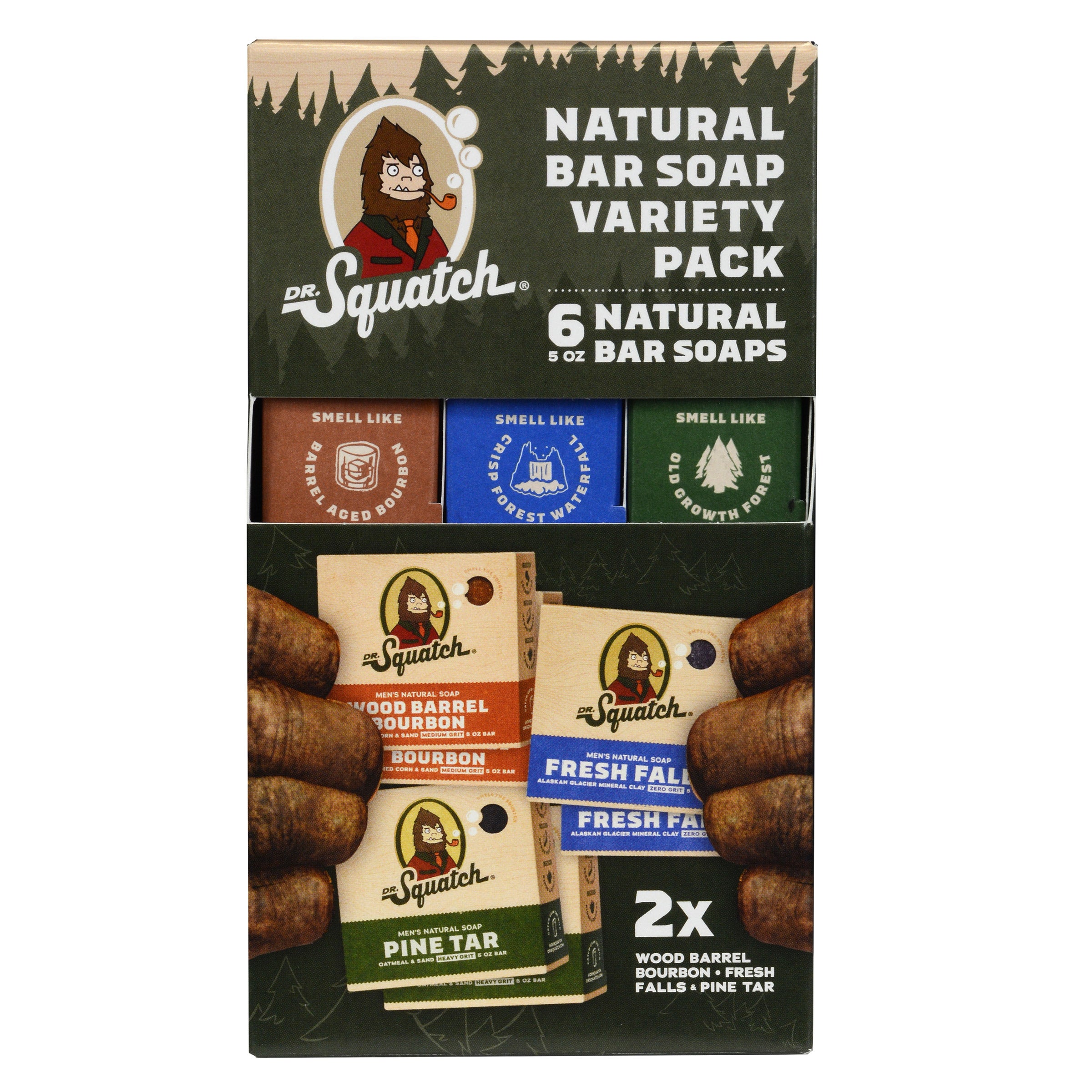 DR SQUATCH NATURAL BAR SOAP 6-PACK, 30 OZ - Image 1