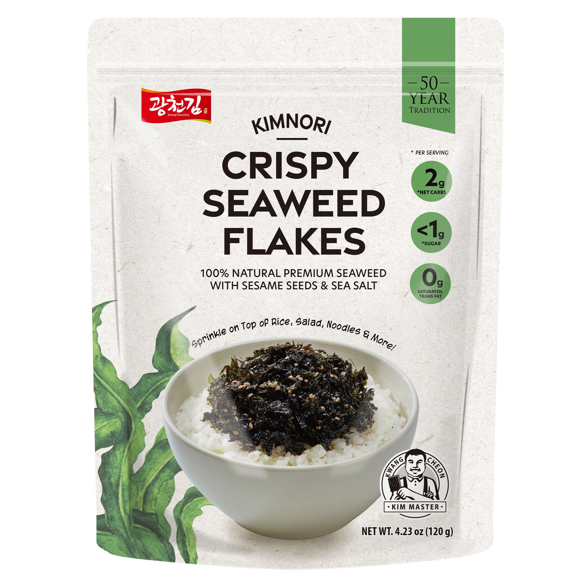 KIMNORI CRISPY SEAWEED FLAKES 4.23 OZ