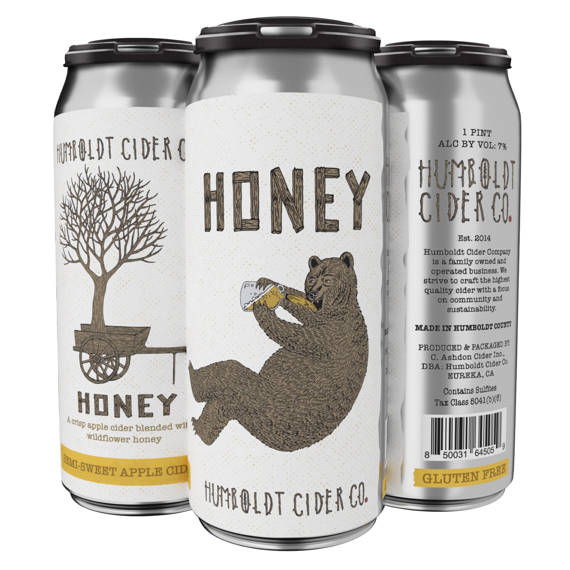 HUMBOLDT CIDER CO. HONEY 4/16OZ CANS