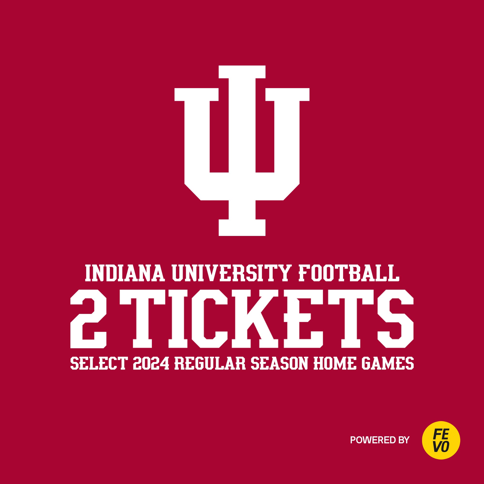 NCAA- INDIANA U 2 SIDELINE TICKETS ITEM IS NON-REFUNDABLE