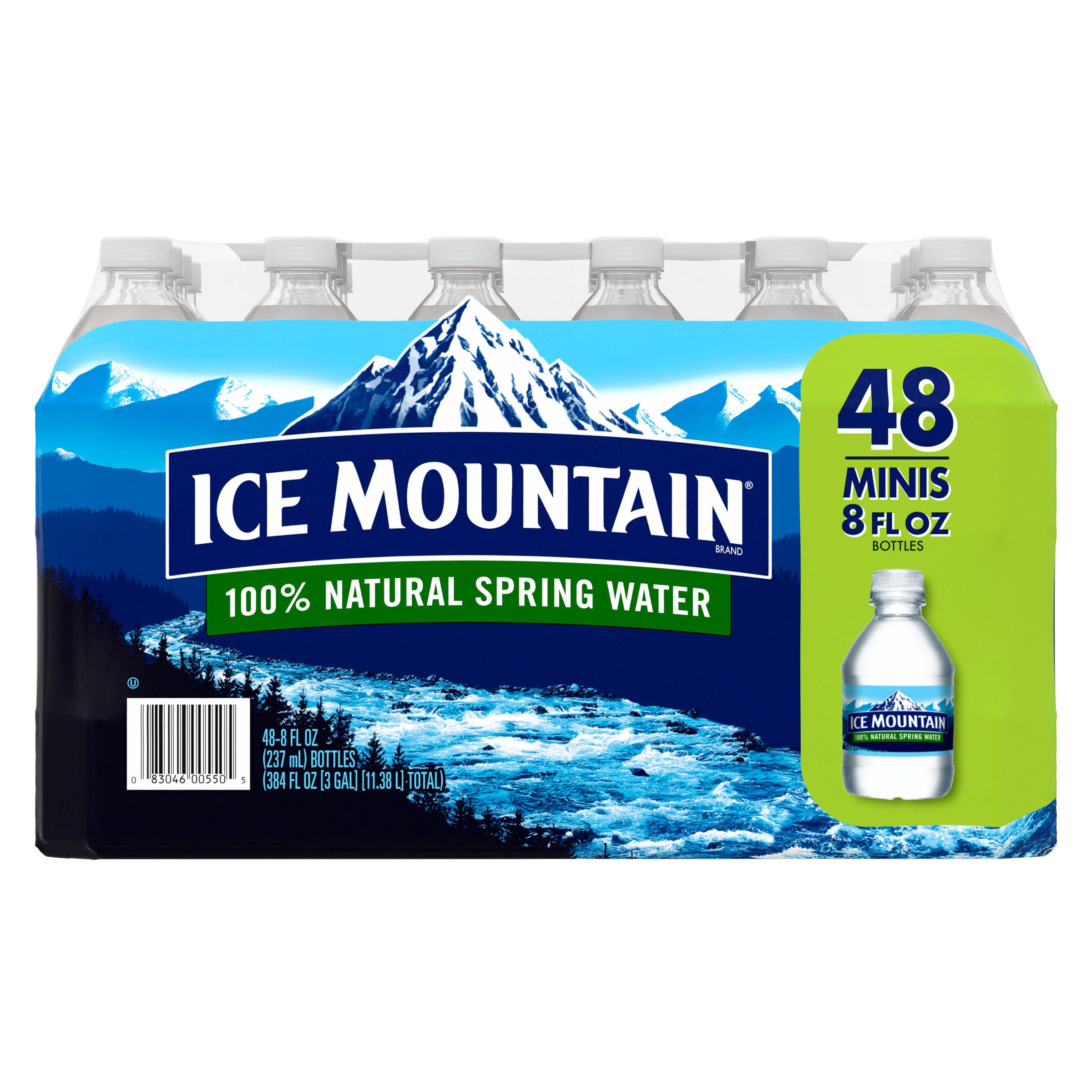 ICE MOUNTAIN SPRING WATER 48/8 OUNCE BOTTLES