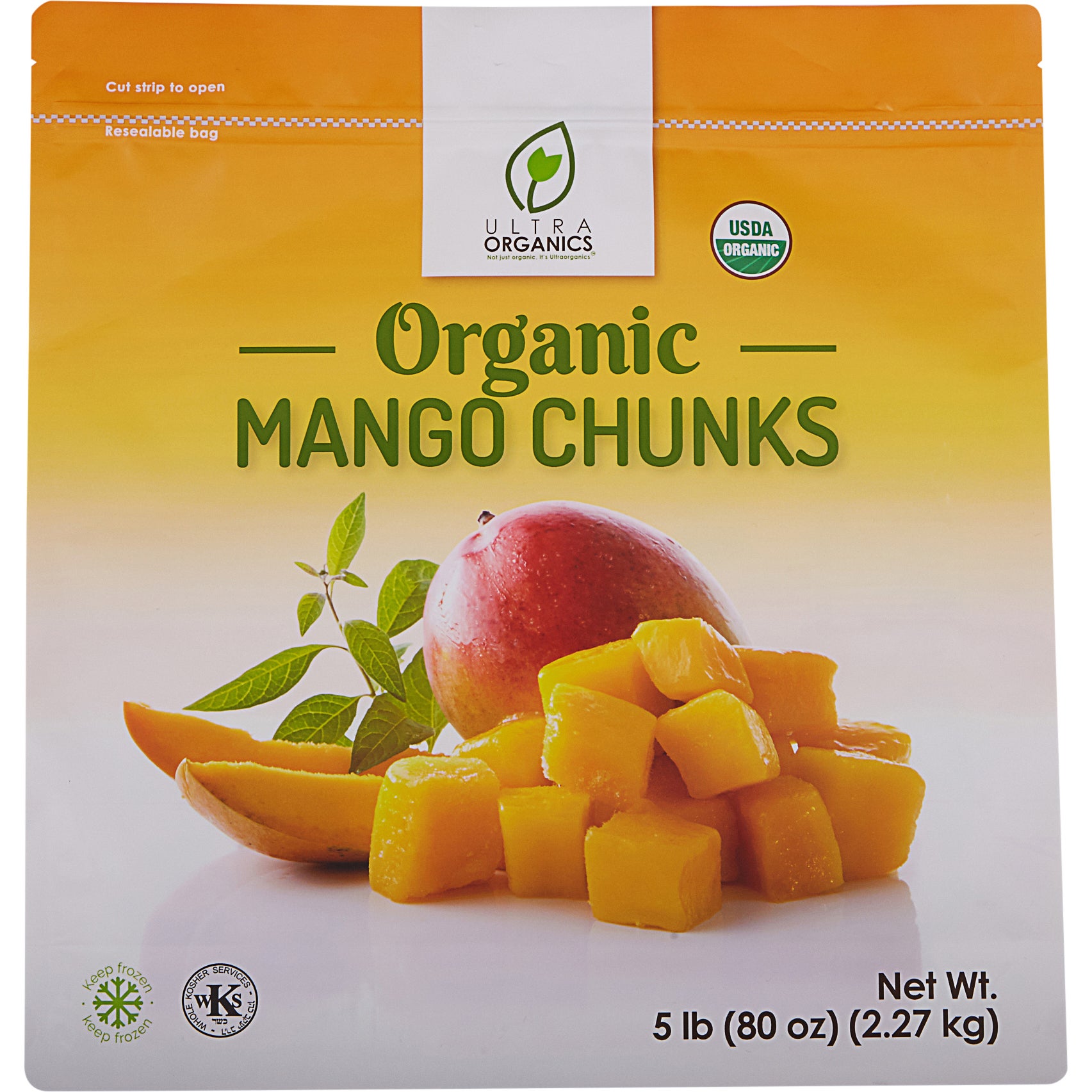 ULTRA ORGANICS ORGANIC MANGO CHUNKS 5 LBS