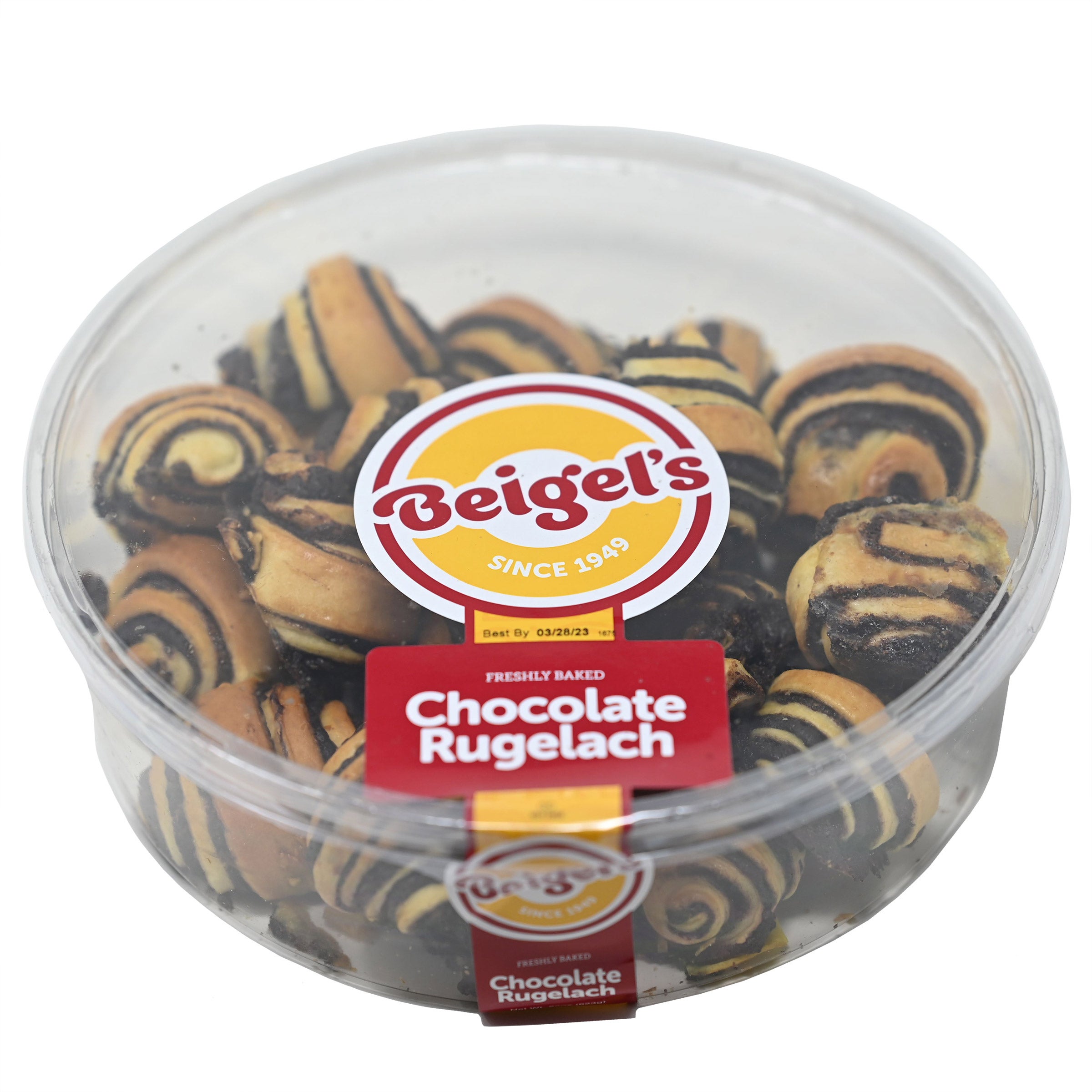 BEIGEL'S CHOCOLATE RUGELACH 22 OZ (1.37 LBS)