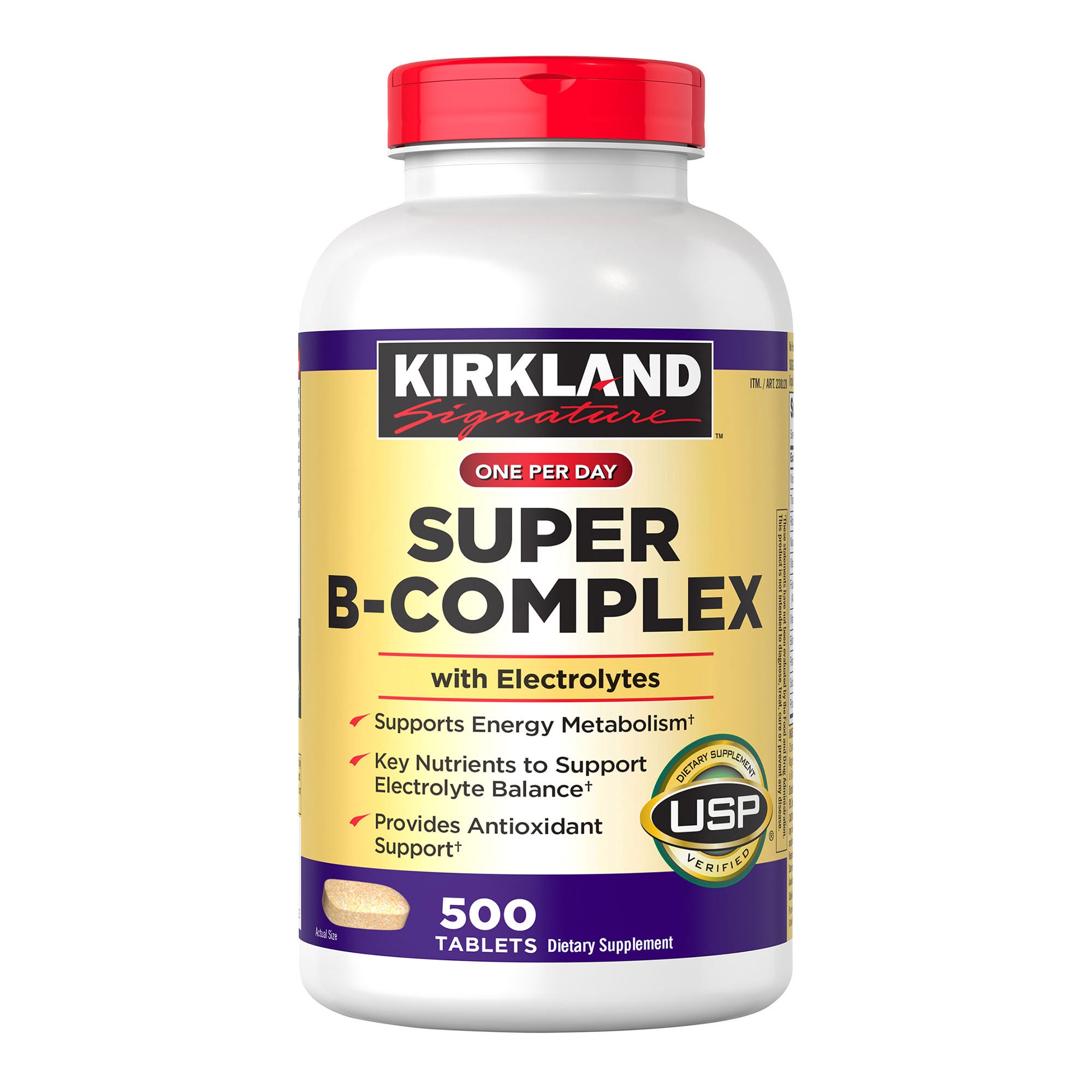 KIRKLAND SIGNATURE SUPER B COMPLEX W/ELECTROLYTES 500CT - Image 1