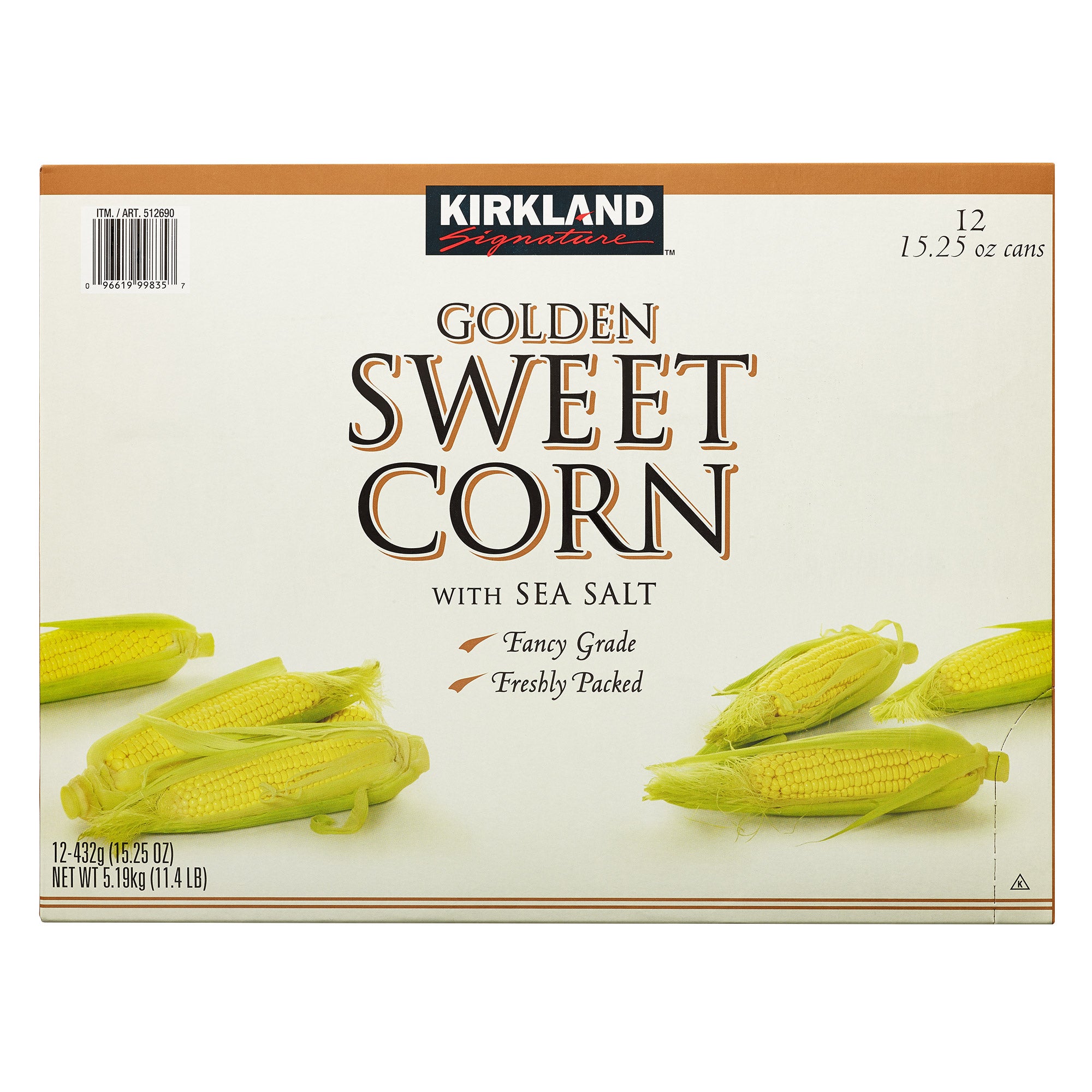 KIRKLAND SIGNATURE WHOLE KERNEL CORN 12 PACK 15.25 OUNCE EA