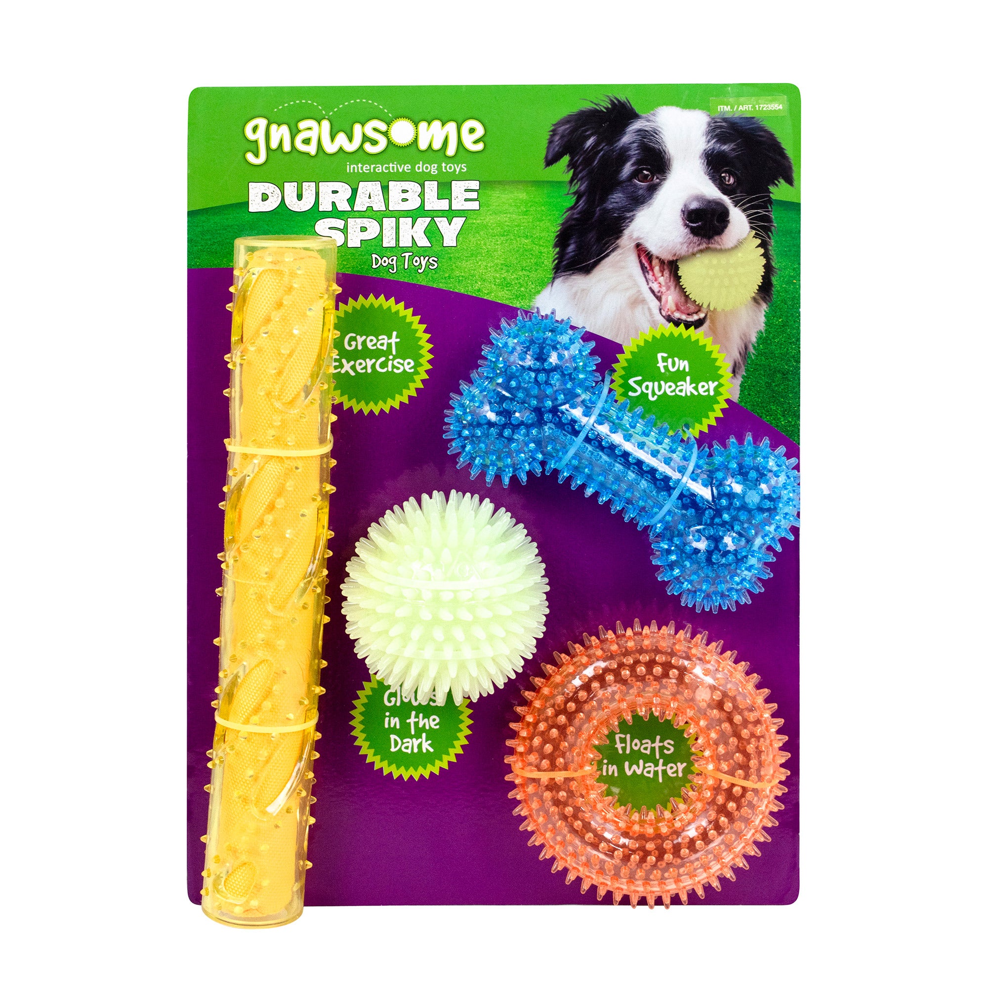 GNAWSOME DURABLE DOG TOYS 4PK