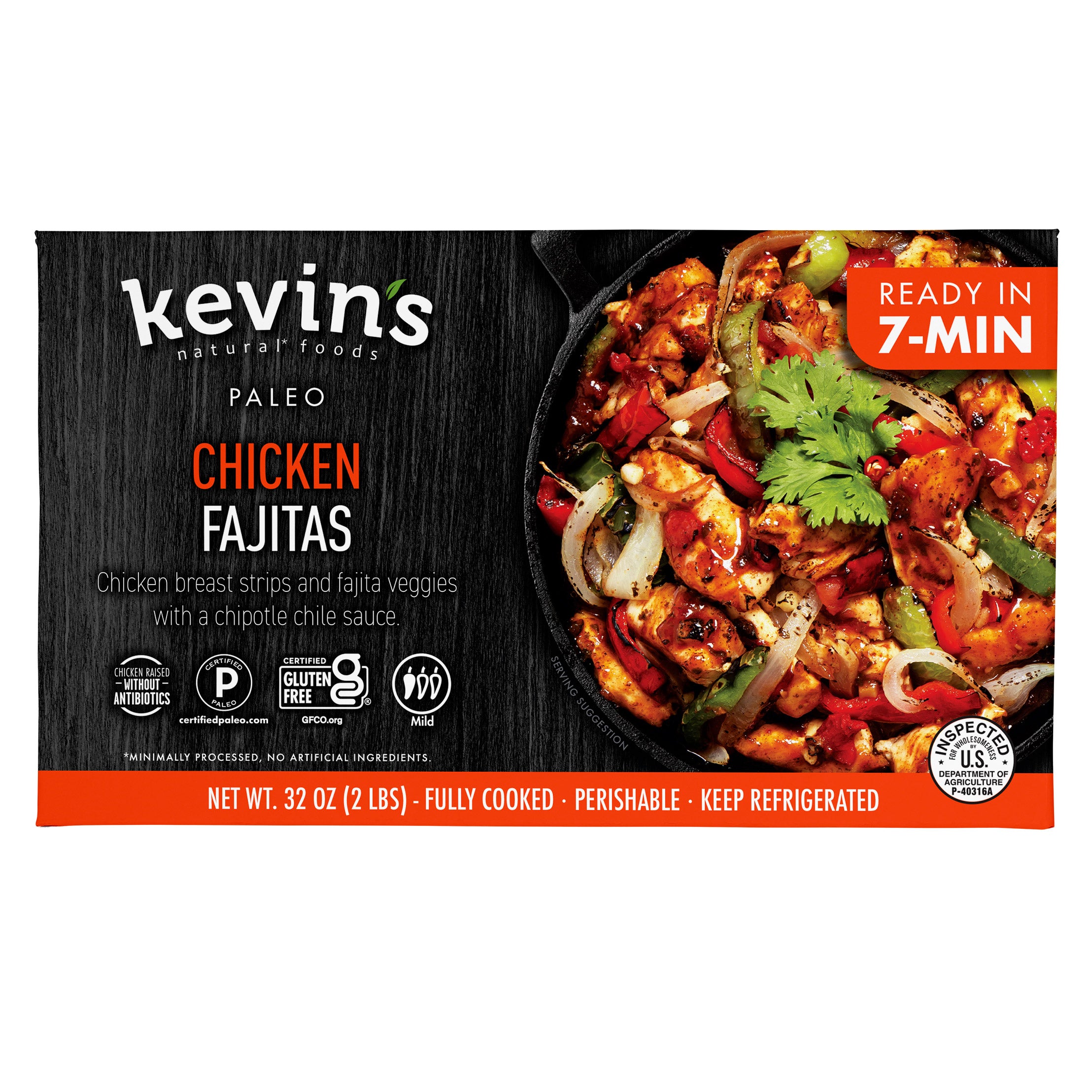 KEVIN'S CHICKEN FAJITAS 32 OUNCES - Image 1