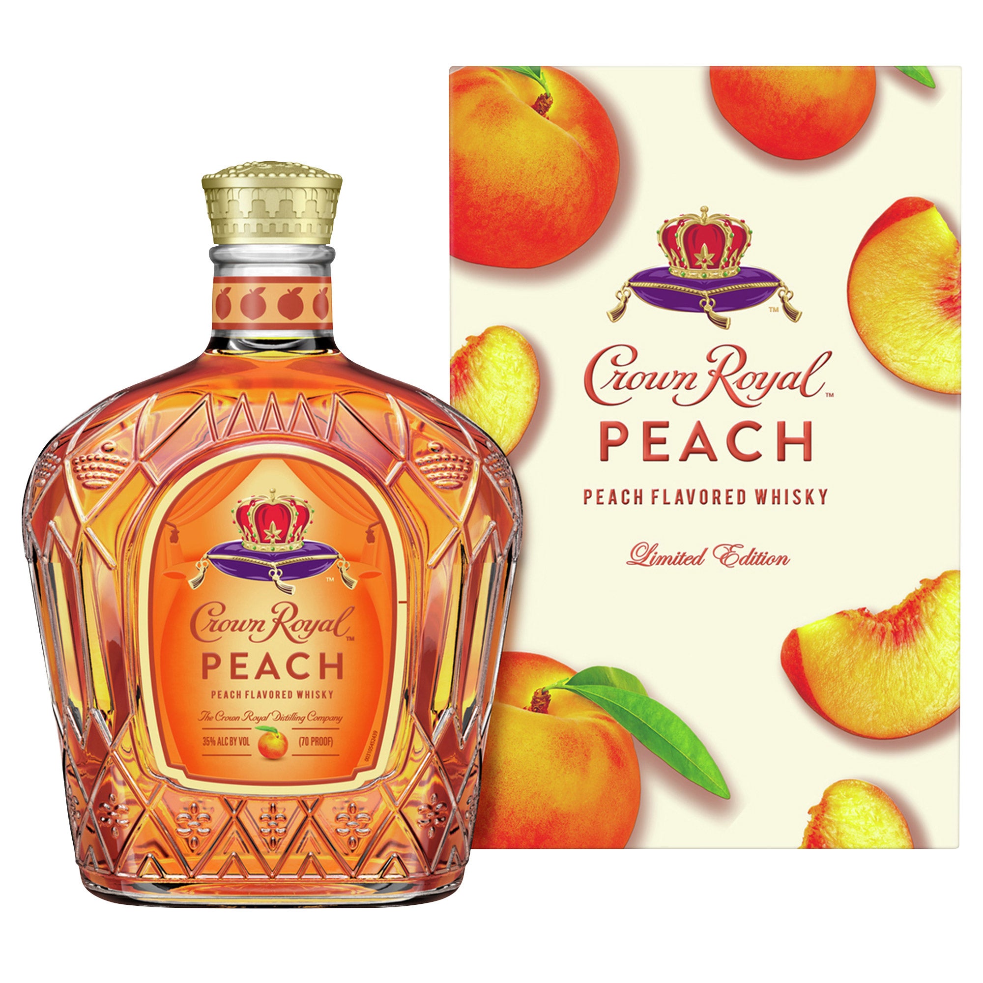 CROWN ROYAL PEACH WHISKY CANADA 750ML