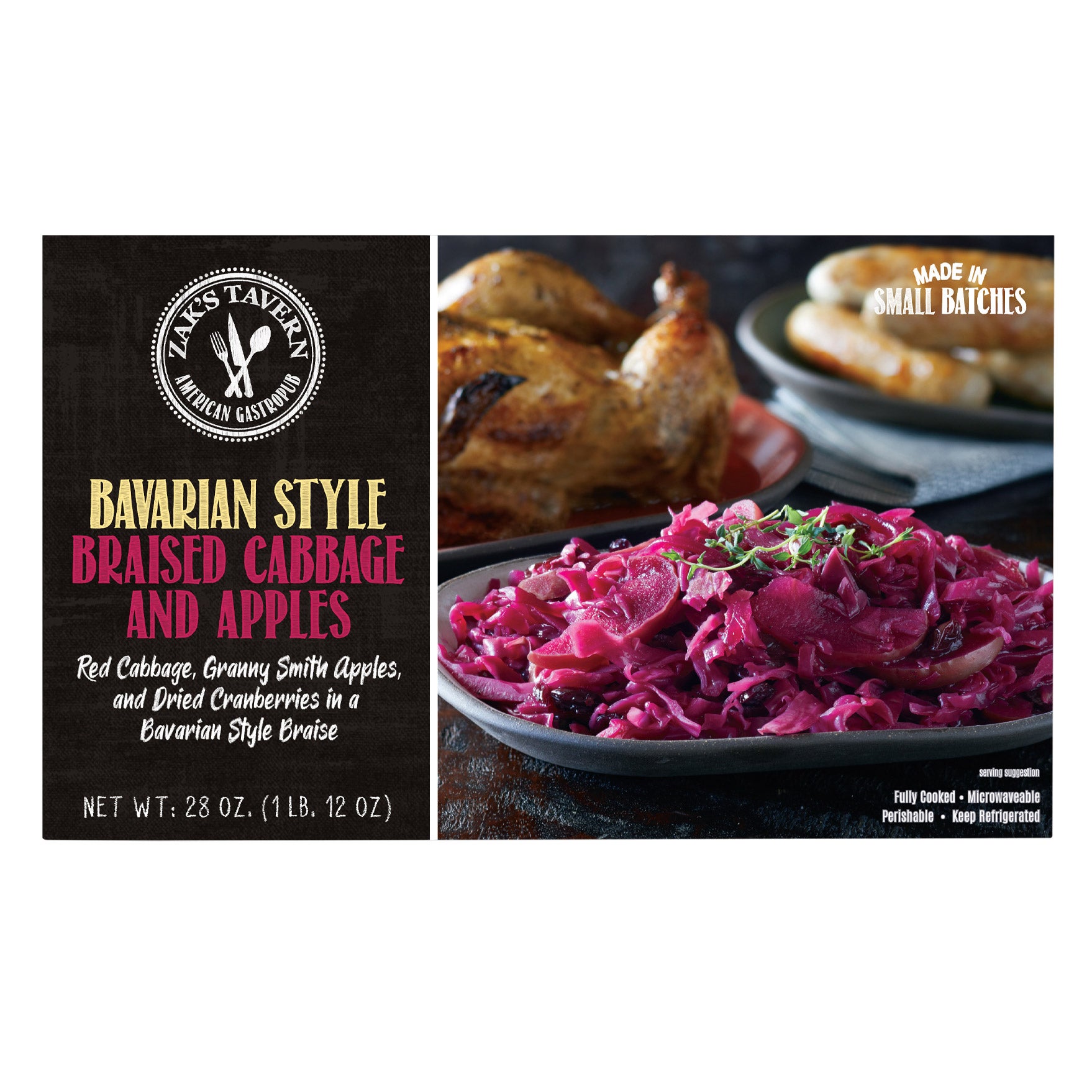 ZAKS OKTOBERFEST BRAISED CABBAGE&APPLES 28 OZ (1.75 LBS) - Image 1