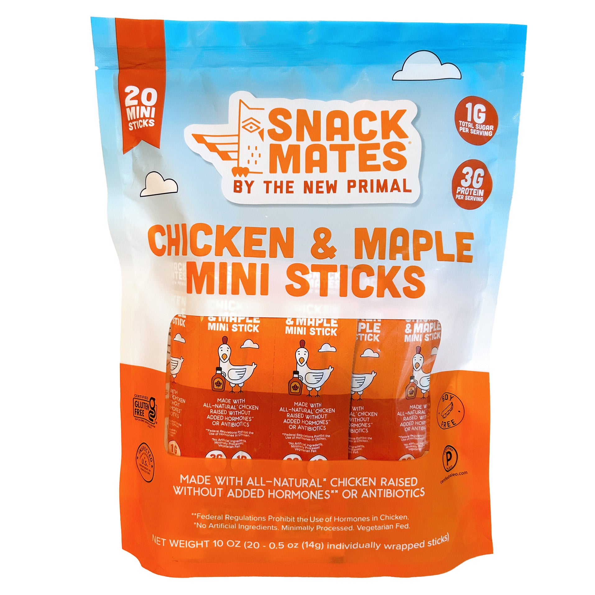 SNACK MATES CHICKEN & MAPLE MINI 20 COUNT/.50 OUNCES EA - Image 1