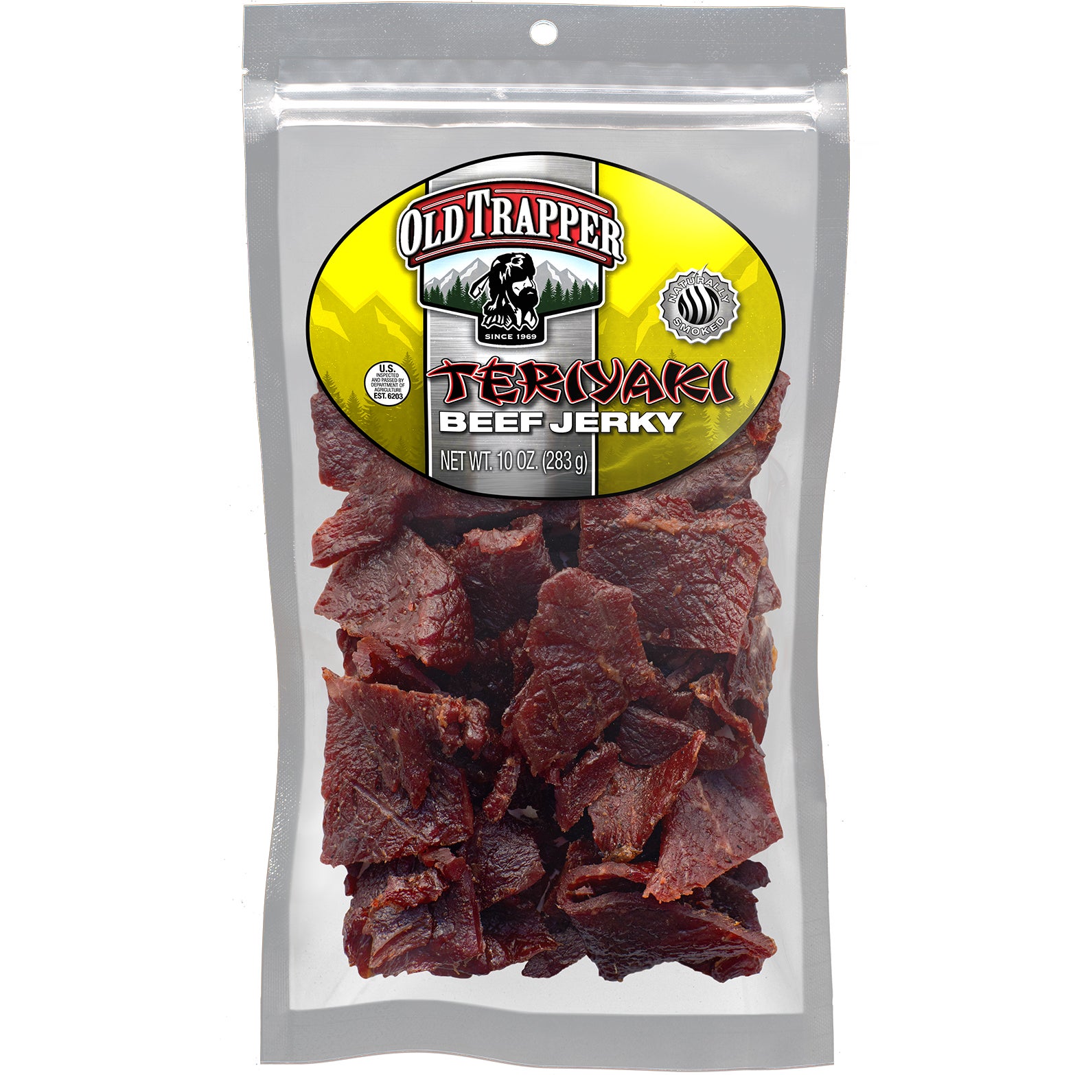 OLD TRAPPER TERIYAKI BEEF JERKY 10 OZ