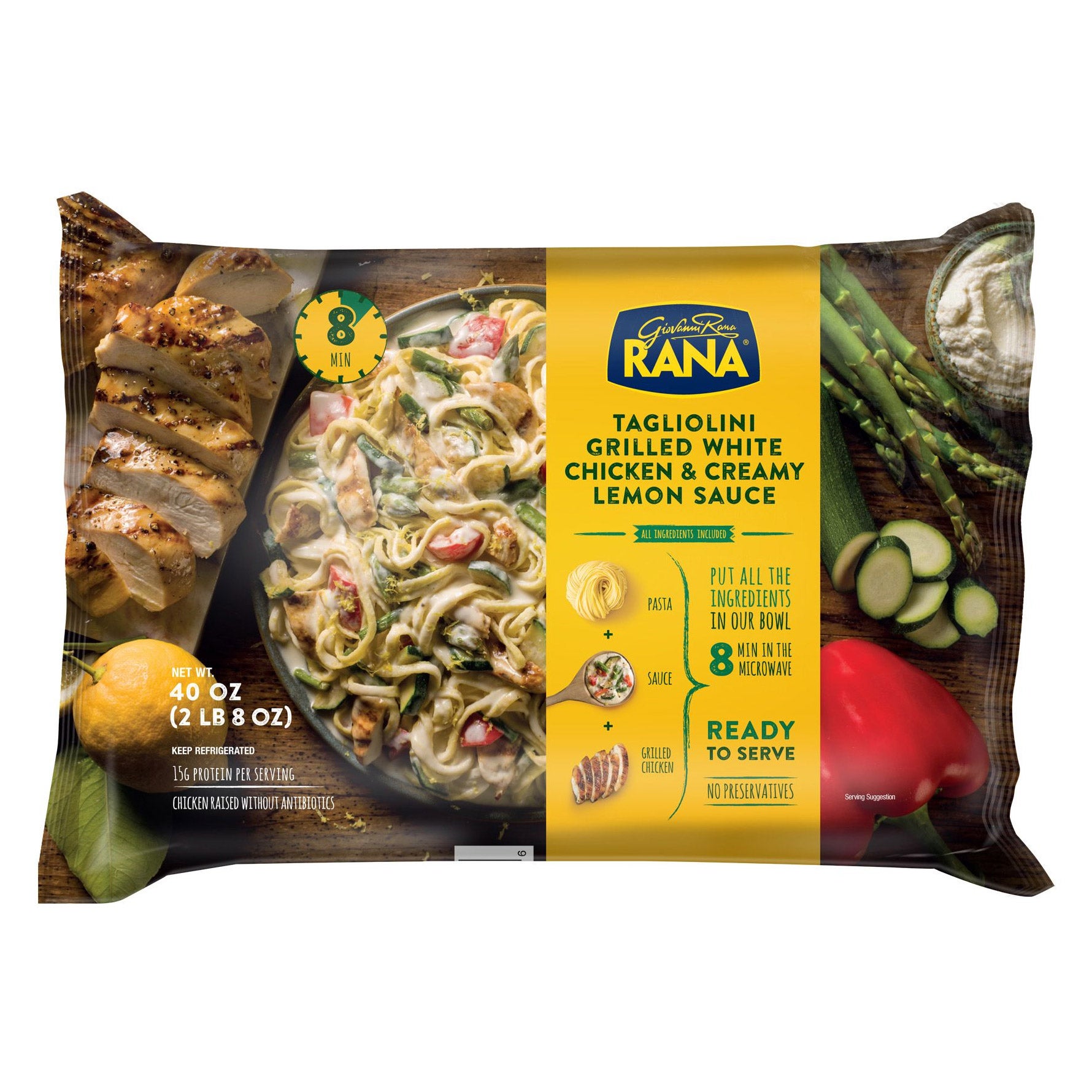 RANA TAGLIOLINI CHICKEN & LEMON SAUCE 40 OUNCE (2.5 LBS) - Image 1