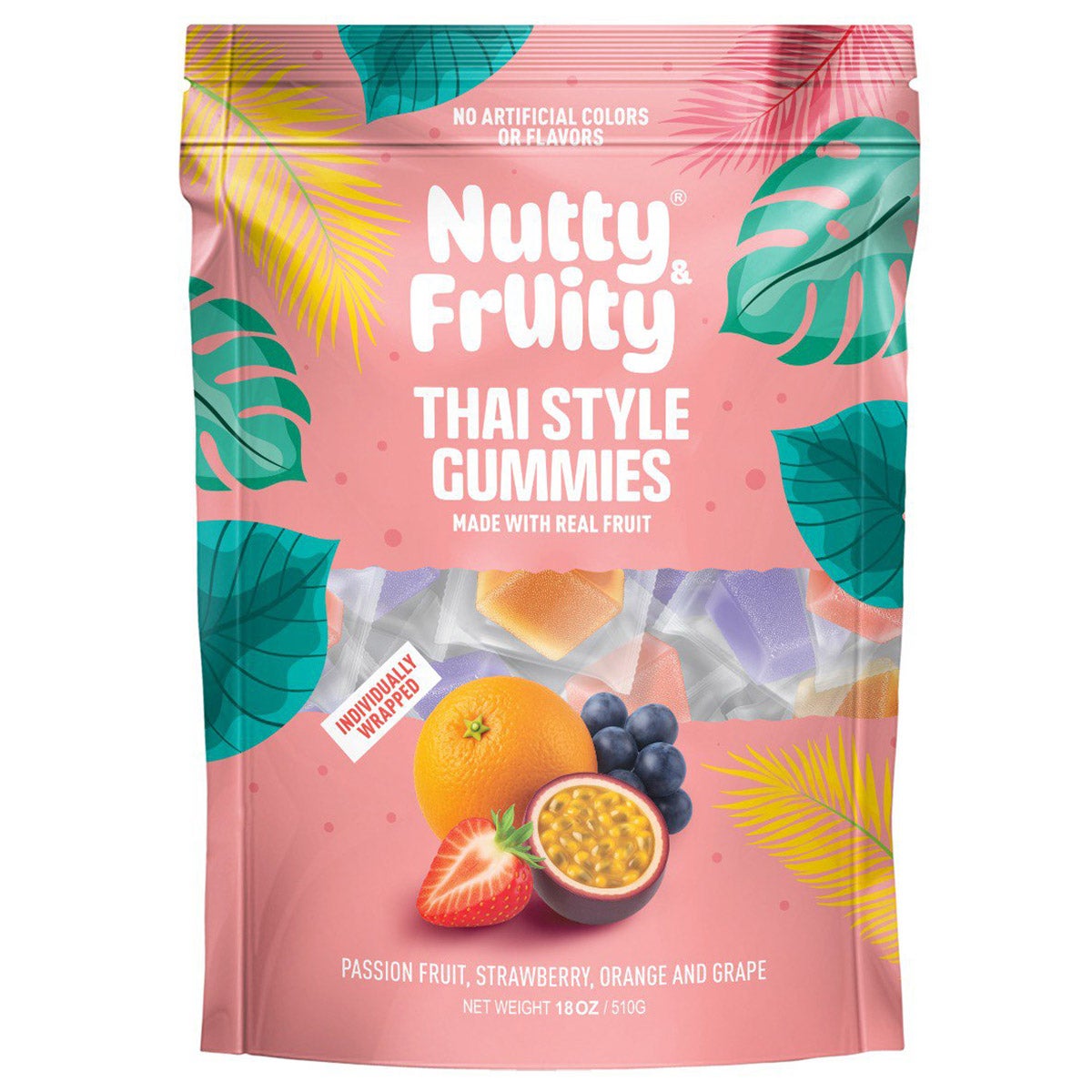 NUTTY & FRUITY THAI STYLE GUMMIES 18 OZ - Image 1