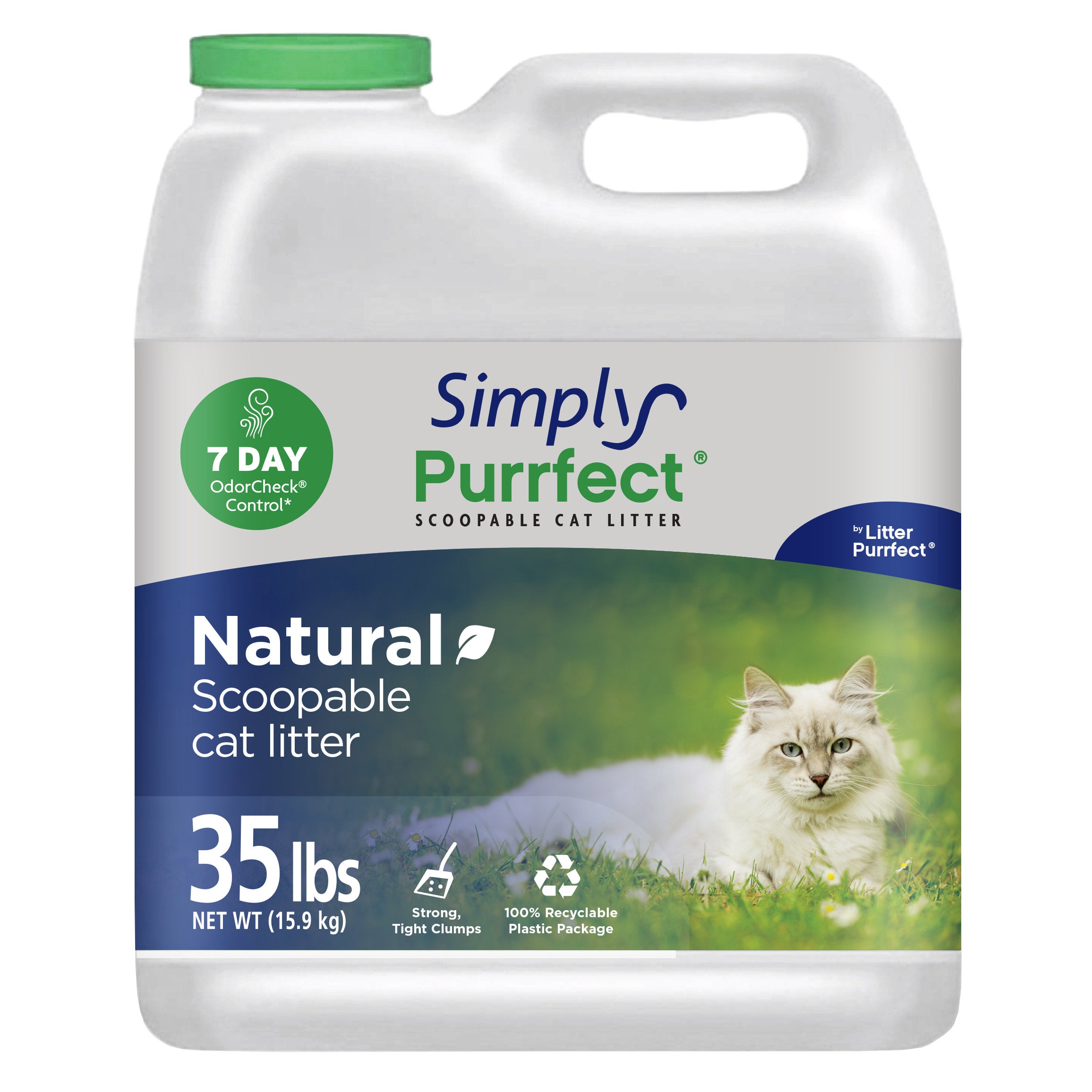 SIMPLY PURRFECT SCOOPABLE CAT LITTER 35 POUNDS