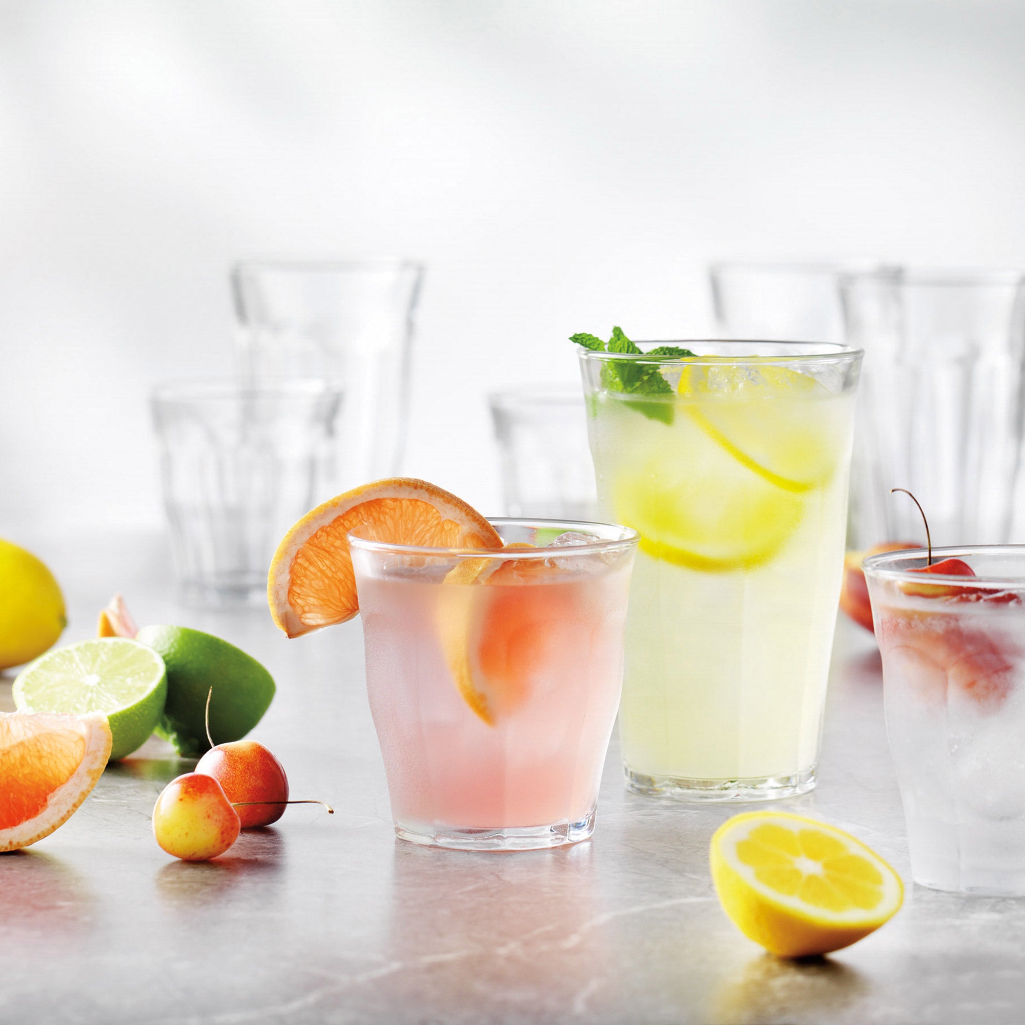 DURALEX PICARDIE TEMPERED GLASS DRINKWARE 16 PIECE