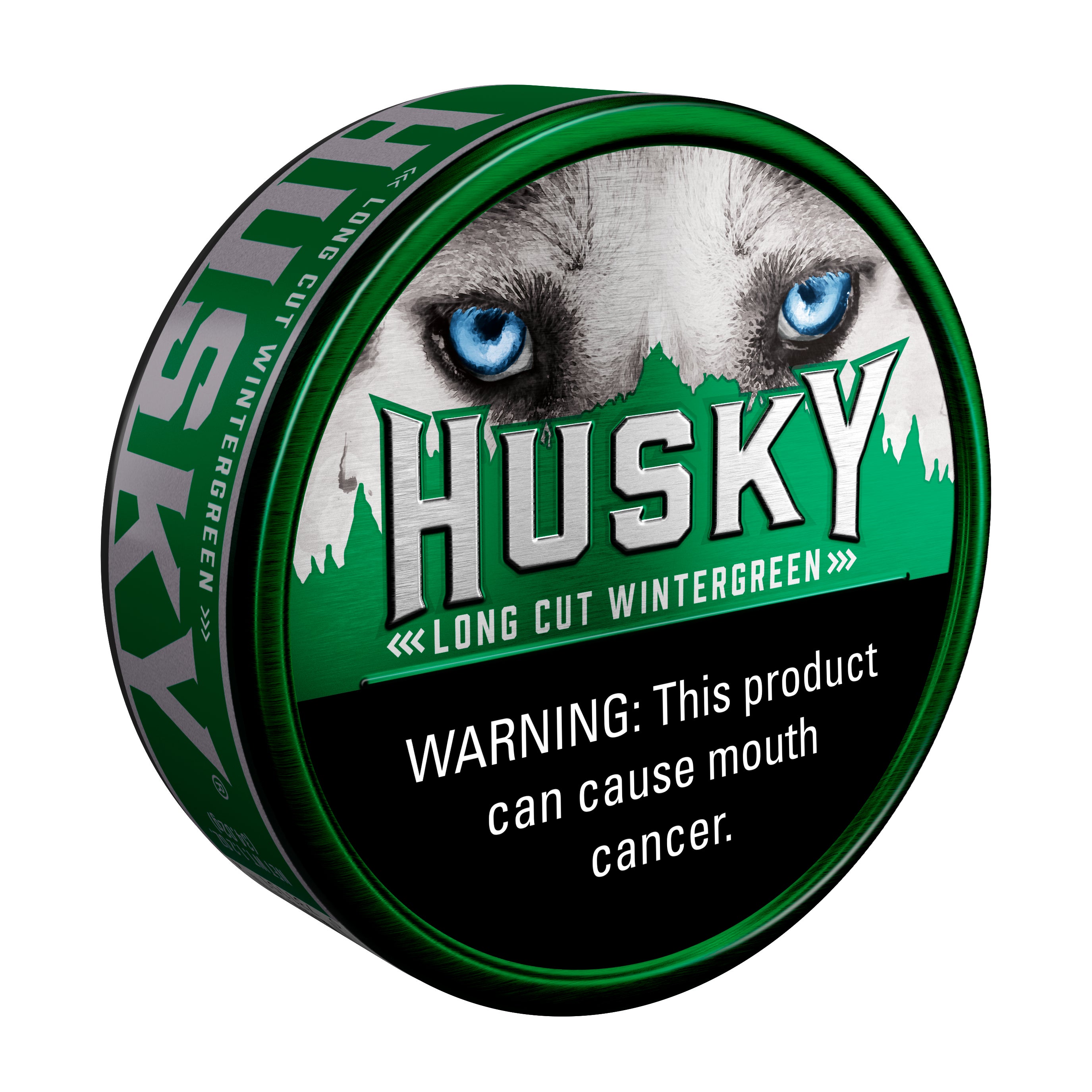 HUSKY LONG CUT WINTERGREEN 5/1.2 OZ CANS