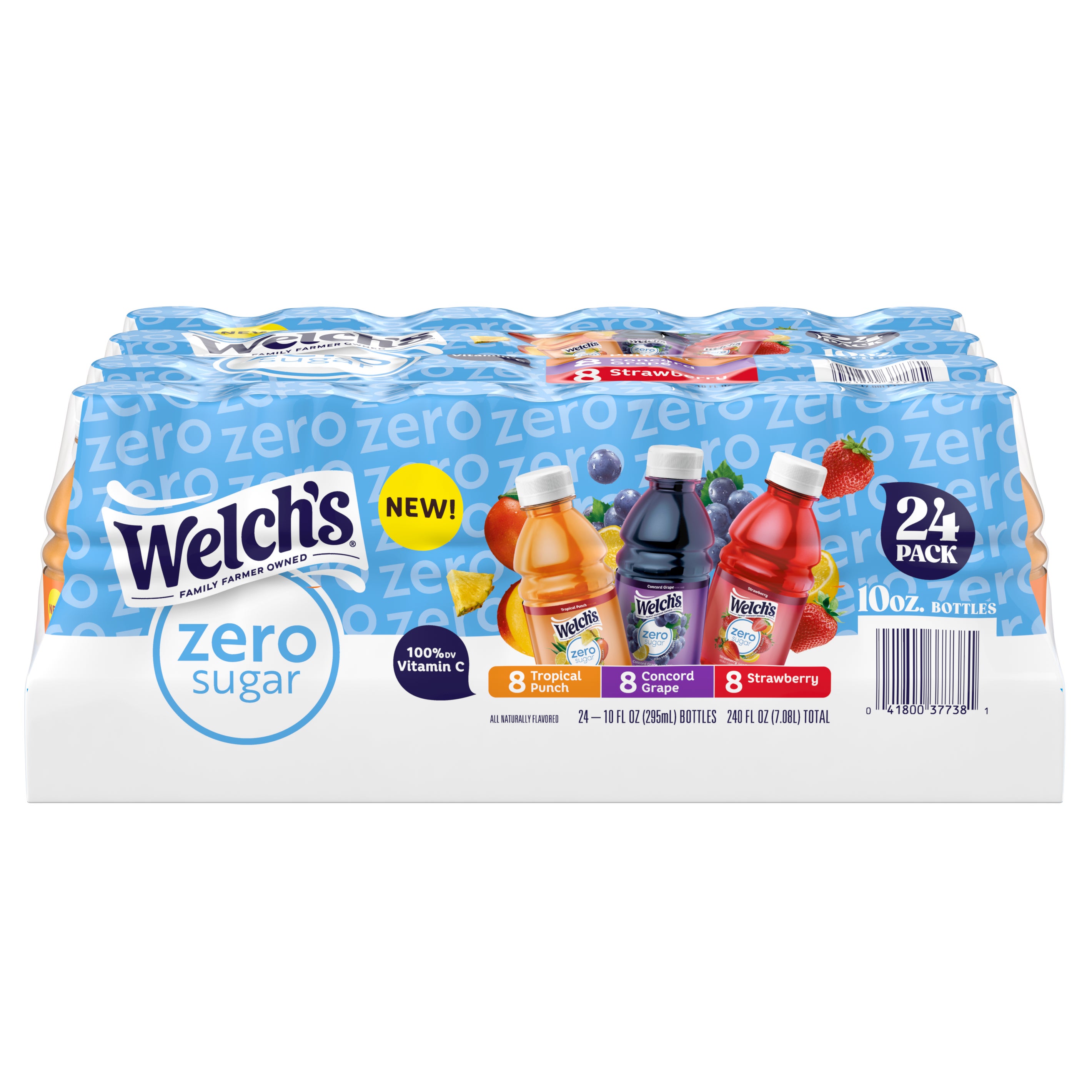 WELCH'S ZERO SUGAR VARIETY 24CT/10 FL OZ