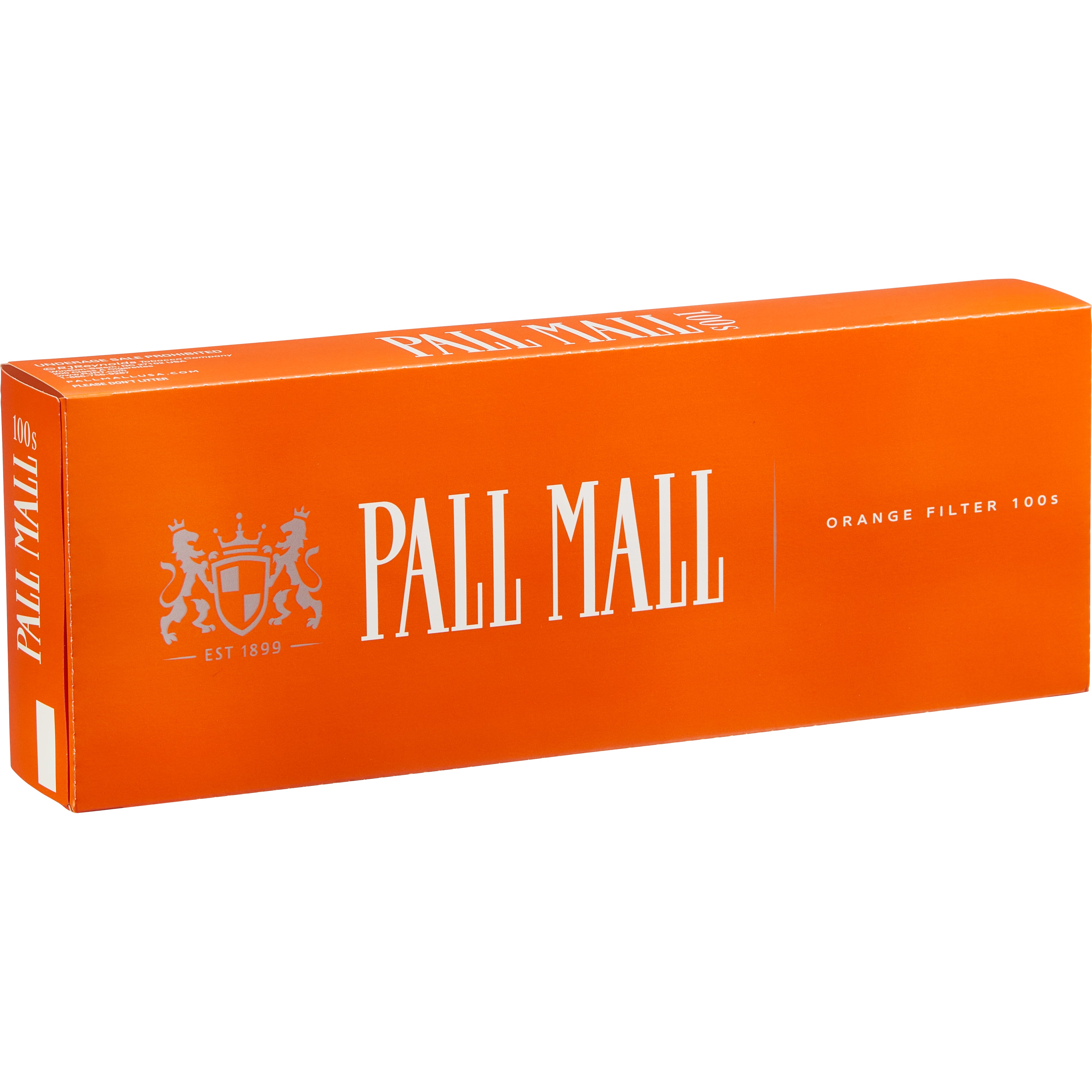 PALL MALL ORANGE FILTER 100 RJR $4.00 BUY DOWN