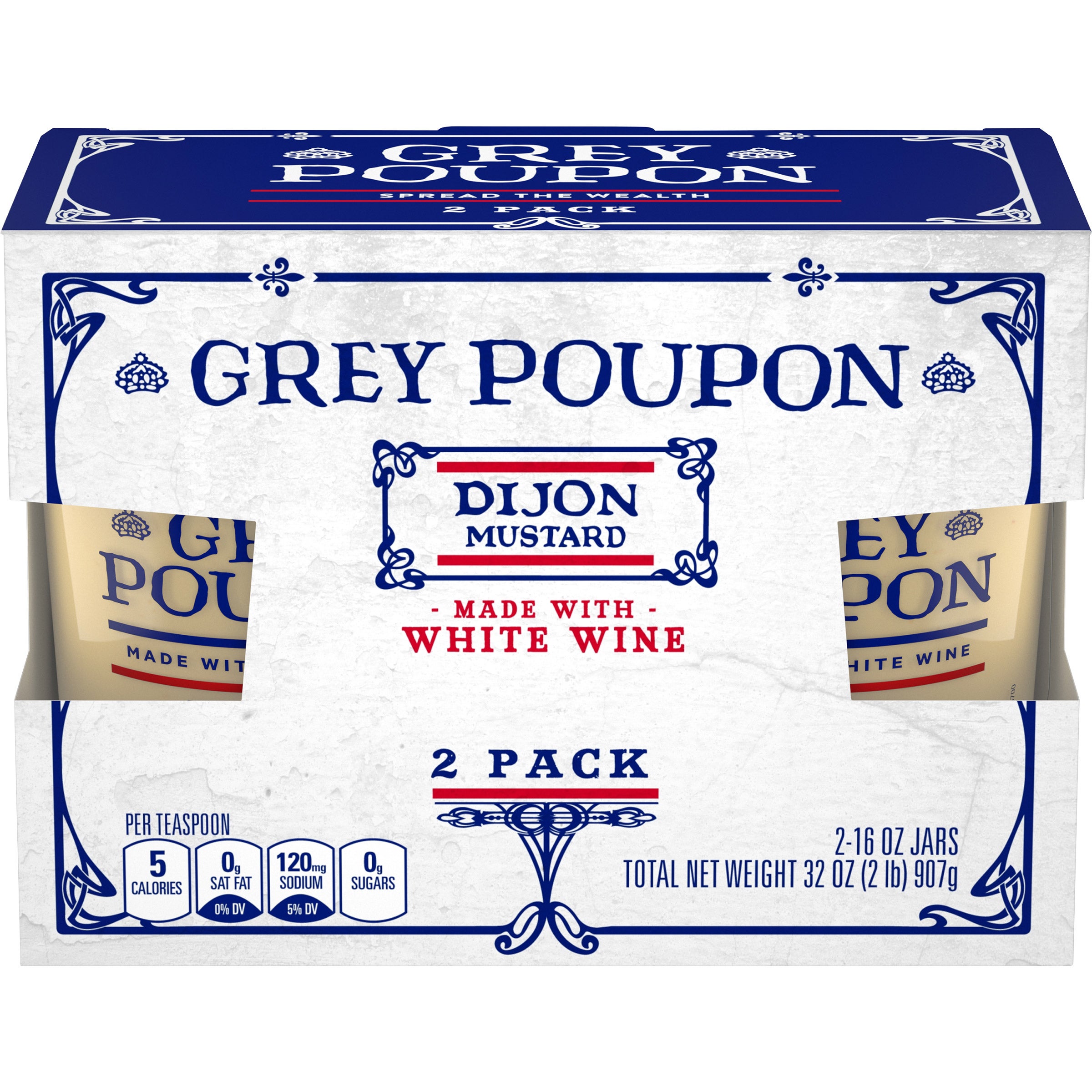 GREY POUPON DIJON MUSTARD 2/16 OZ - Image 1