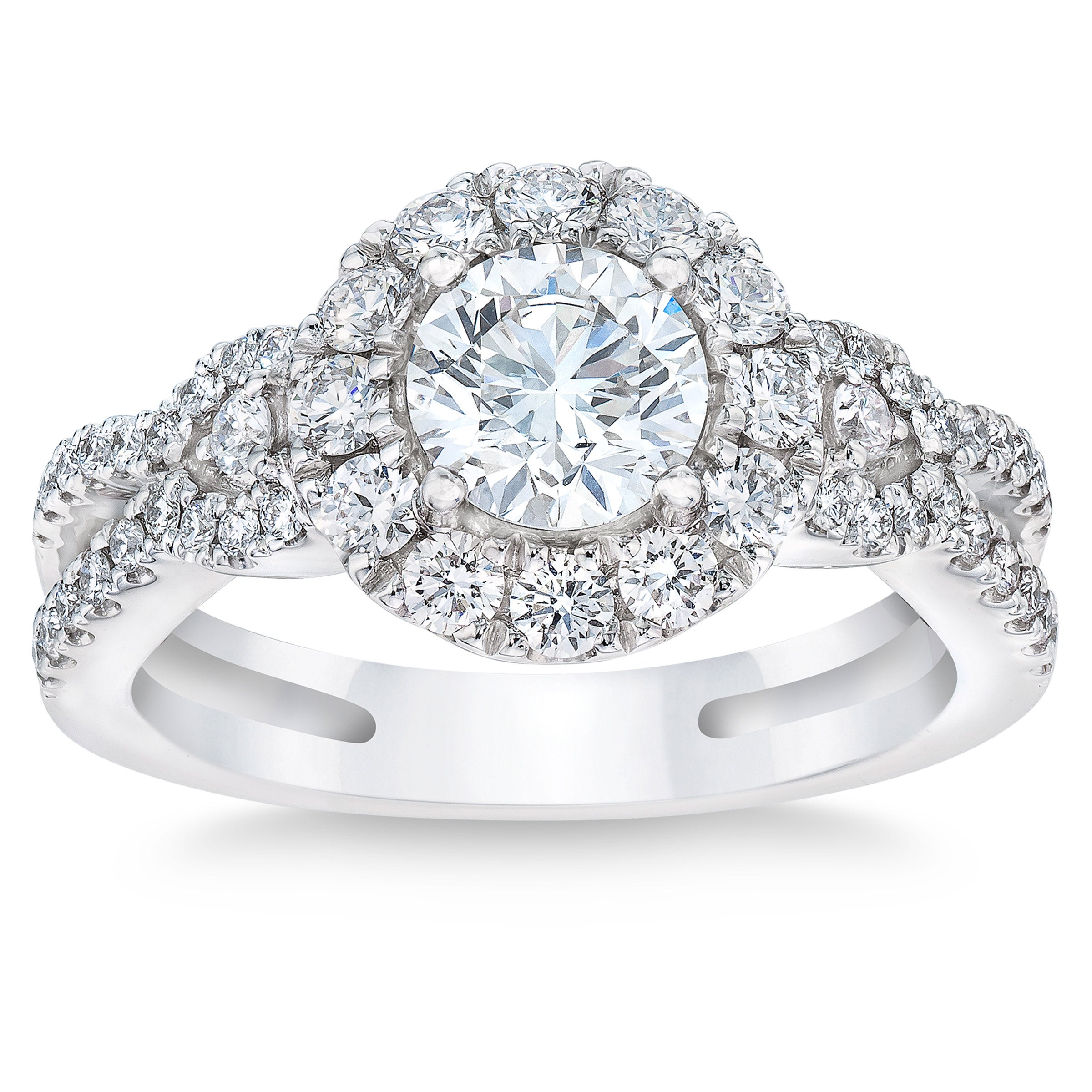 PLATINUM VS2 I 1.61CTW ROUND DIAMOND RING (0.90CTR)
