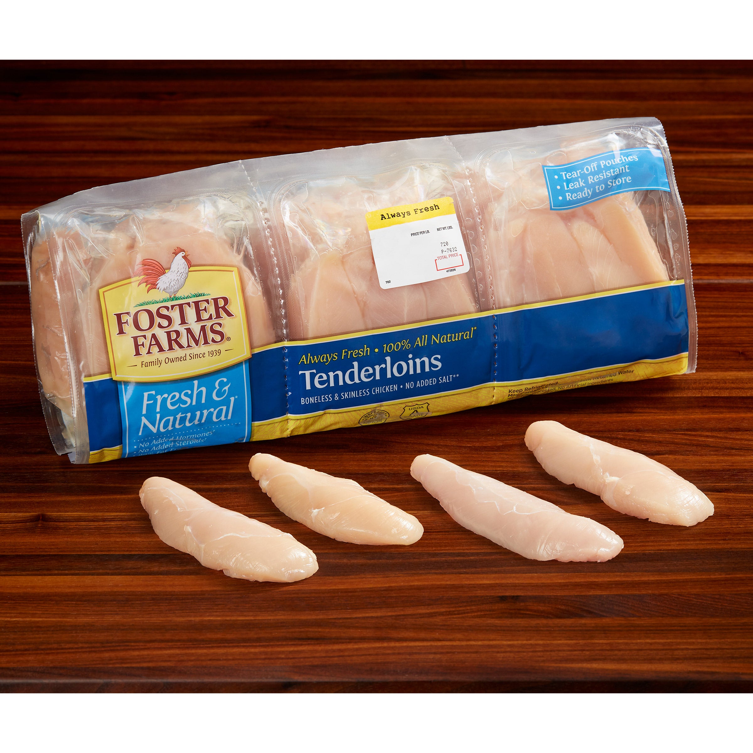 BONELESS SKINLESS CHICKEN TENDERLOIN PER LB.