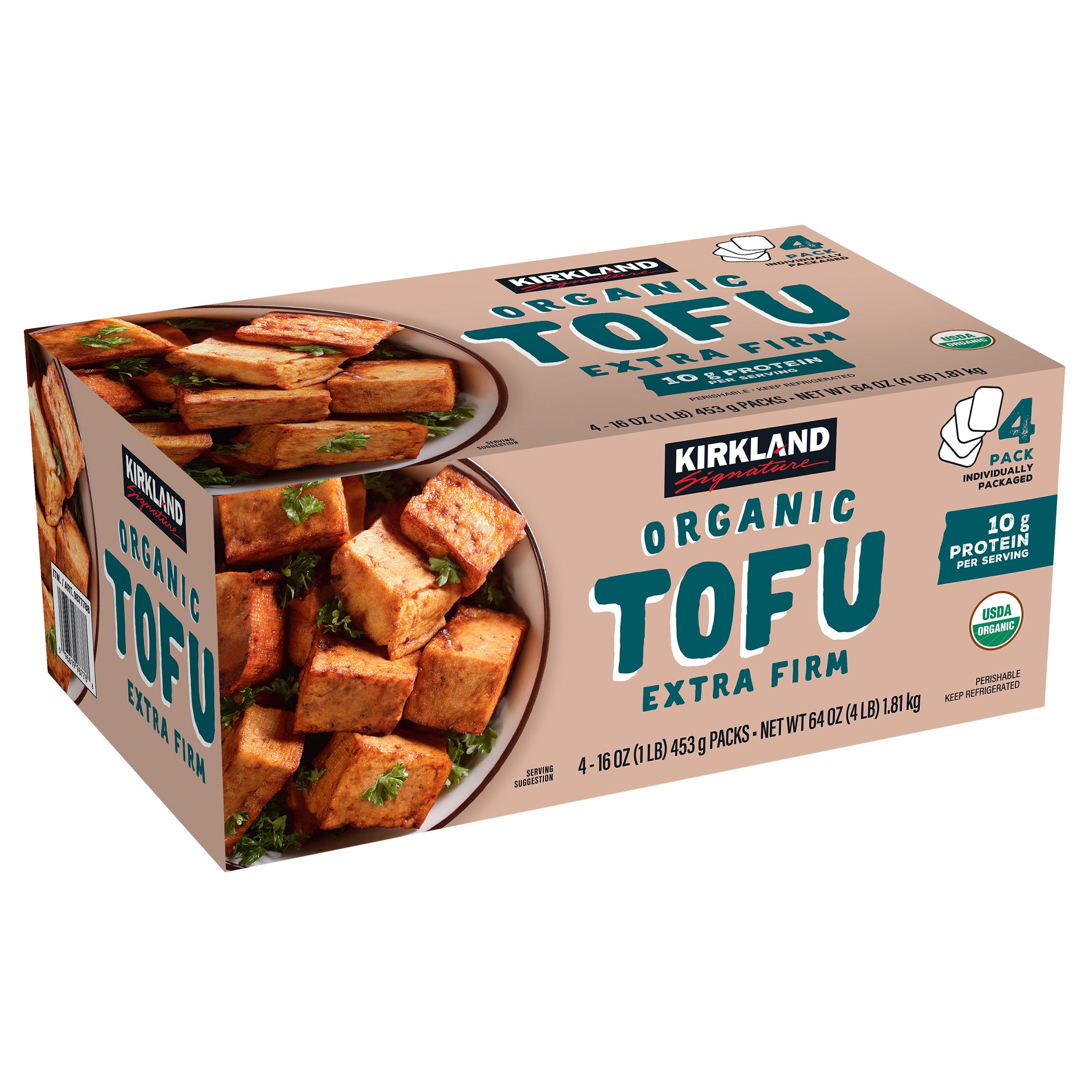 KIRKLAND SIGNATURE ORG EXTRA FIRM TOFU 4/16 OZ - Image 1