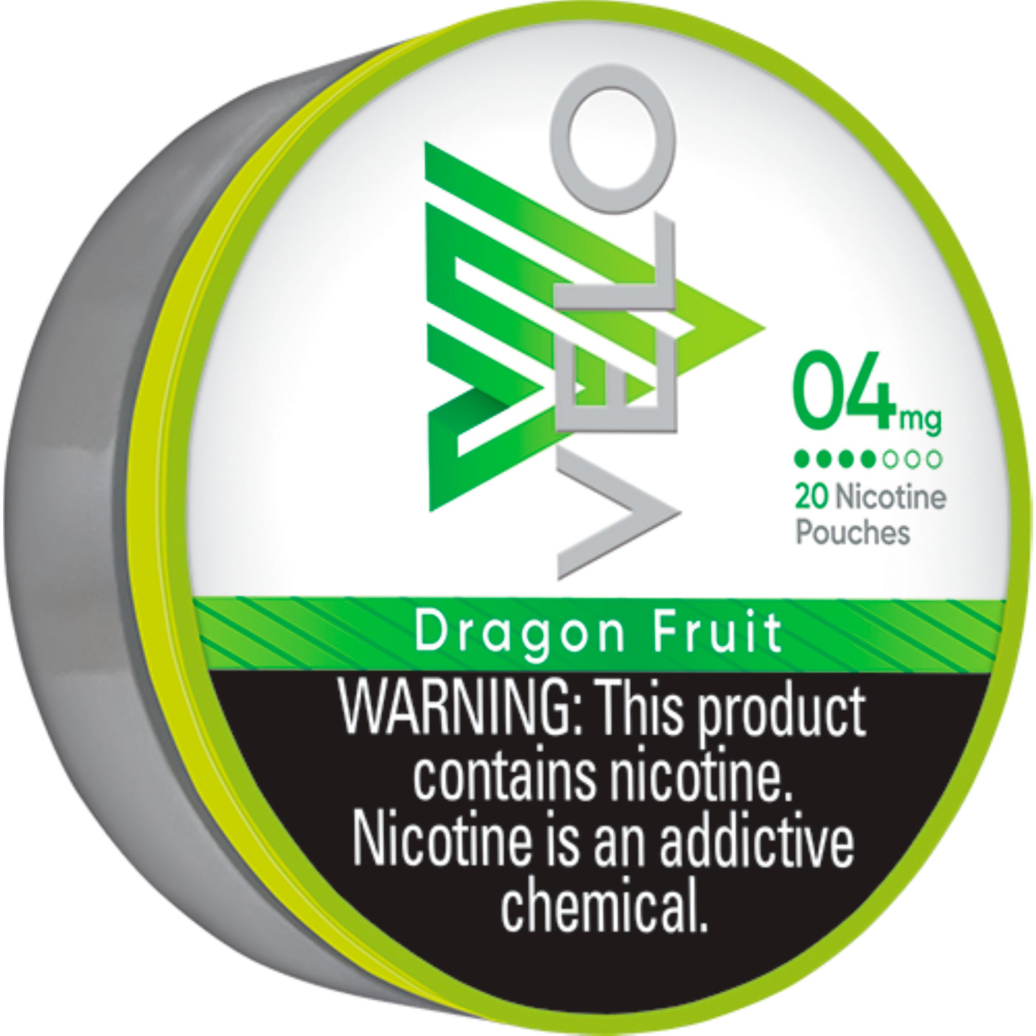 VELO DRAGON FRUIT POUCH 4MG 18/5 TINS .21 OZ