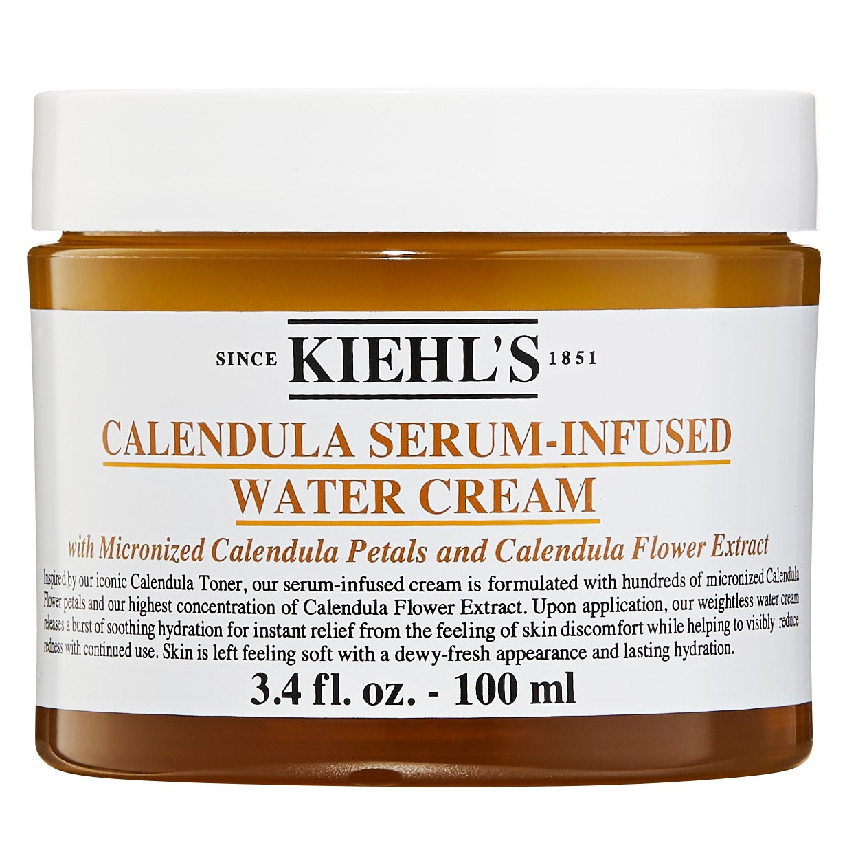 KIEHL'S CALENDULA SERUM INFUSE WATER CREAM 3.4 OZ