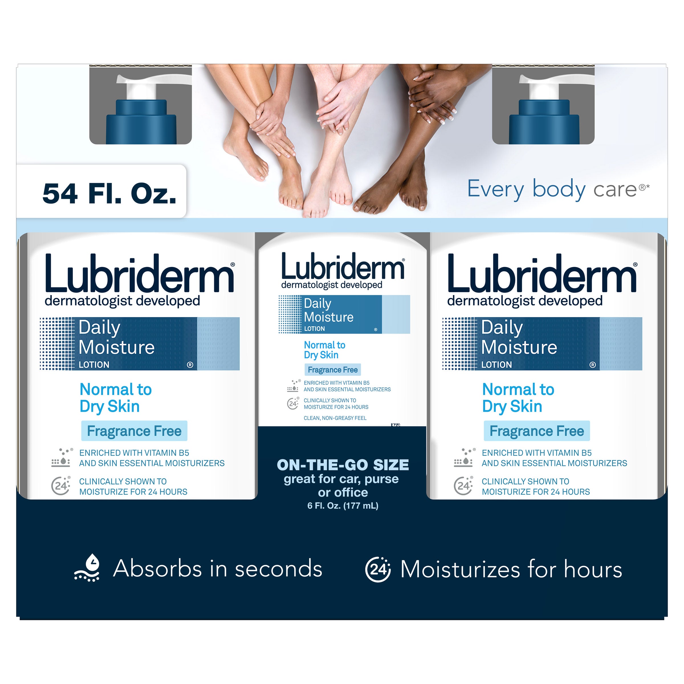 LUBRIDERM DAILY MOISTURE LOTION FRAGRANCE FREE 54FL OZ - Image 1