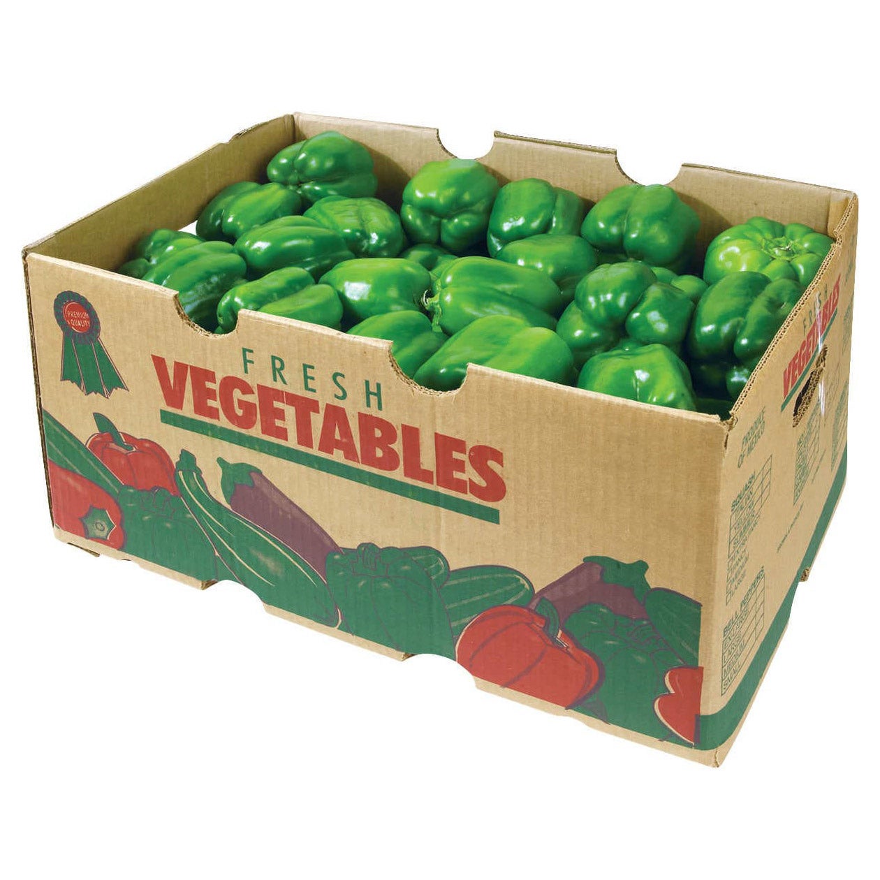 GREEN BELL PEPPERS WHOLE CASE