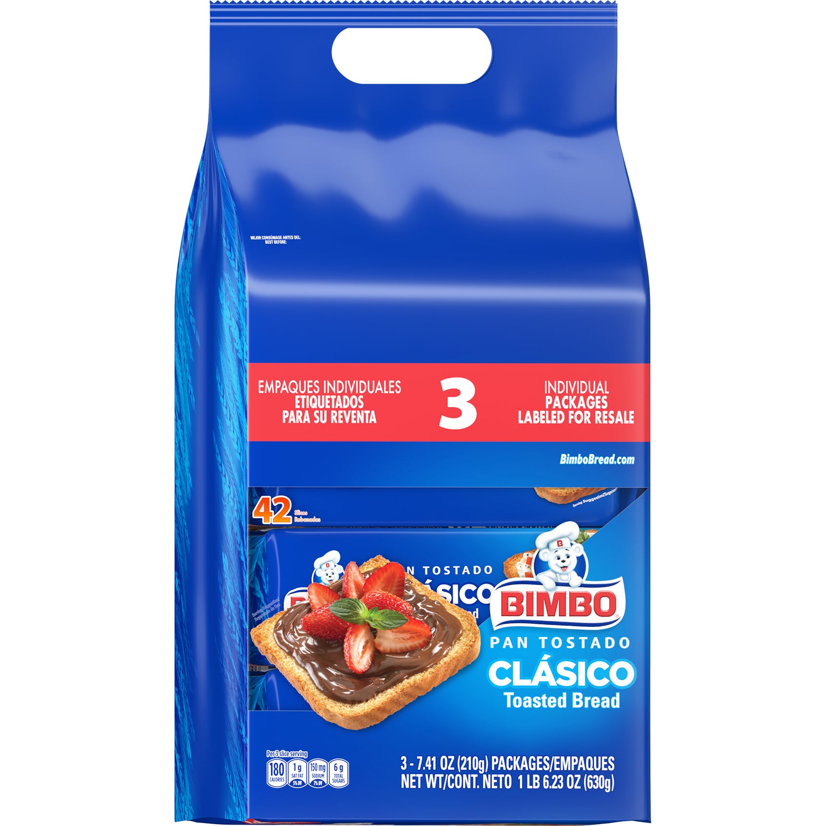BIMBO PAN TOSTADO 3/7.41 OZ