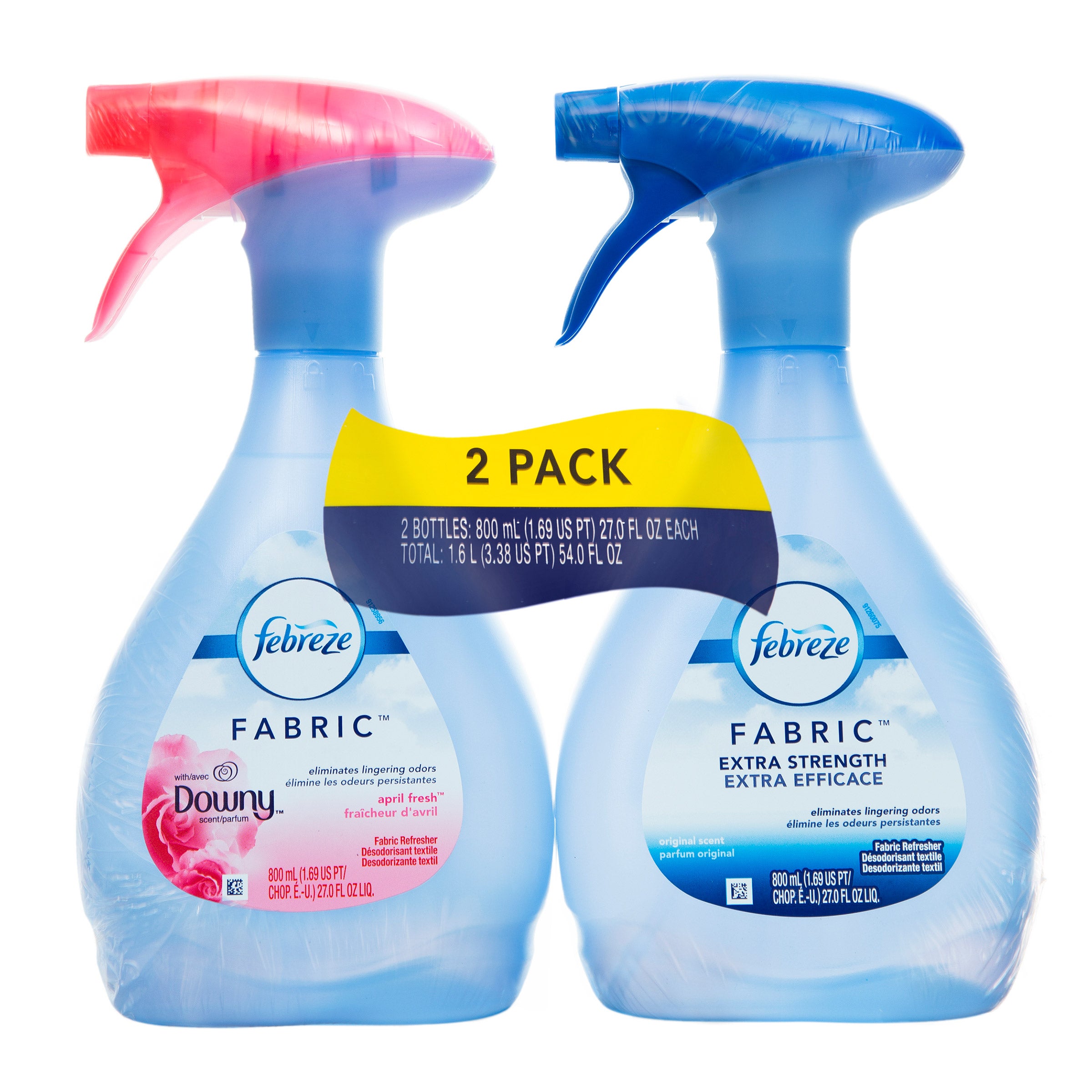 FEBREZE FABRIC REFRESHER 2 PACK 27 OUNCES EACH
