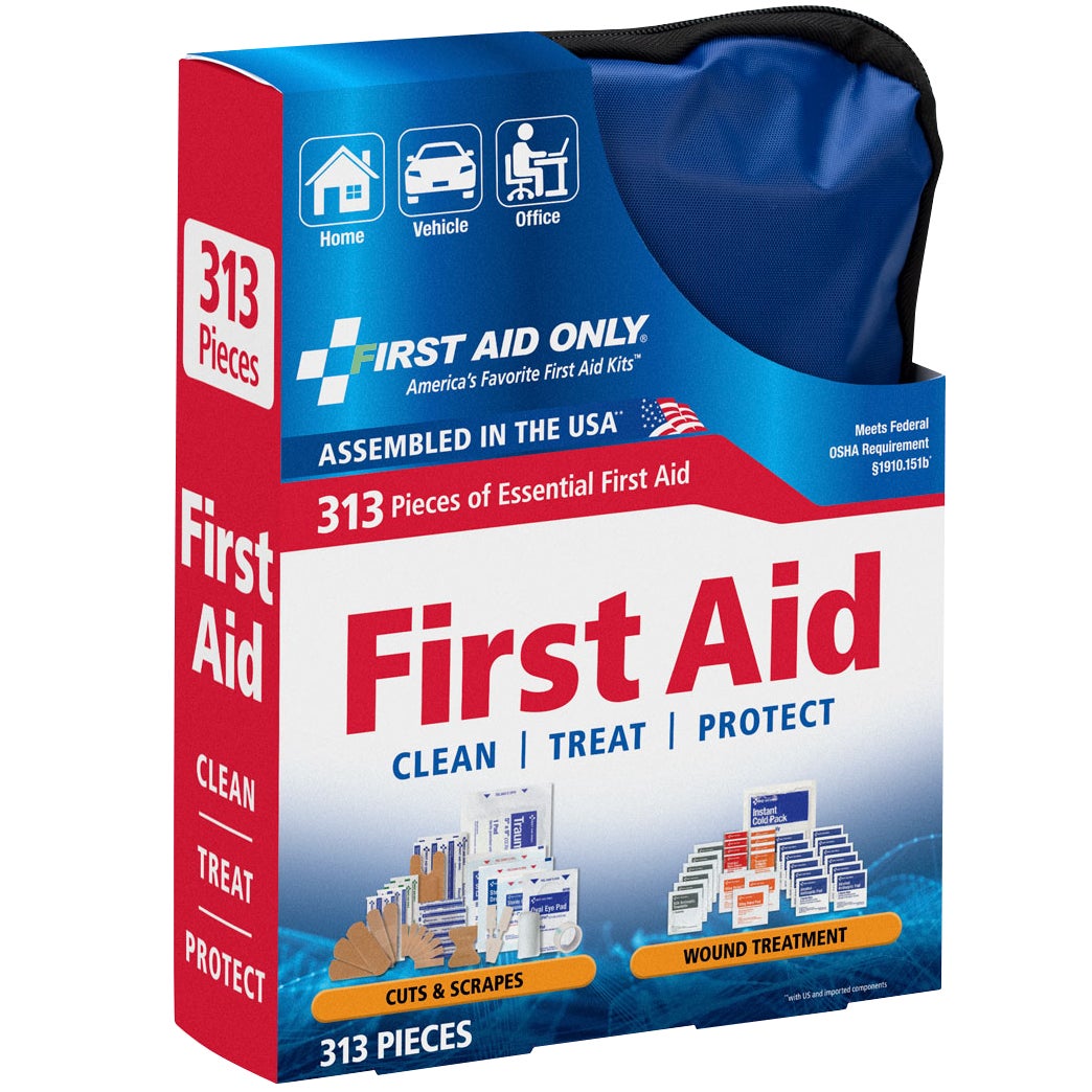 FIRST AID ONLY HOME & GO FIRST AID KIT 313PC - Image 1