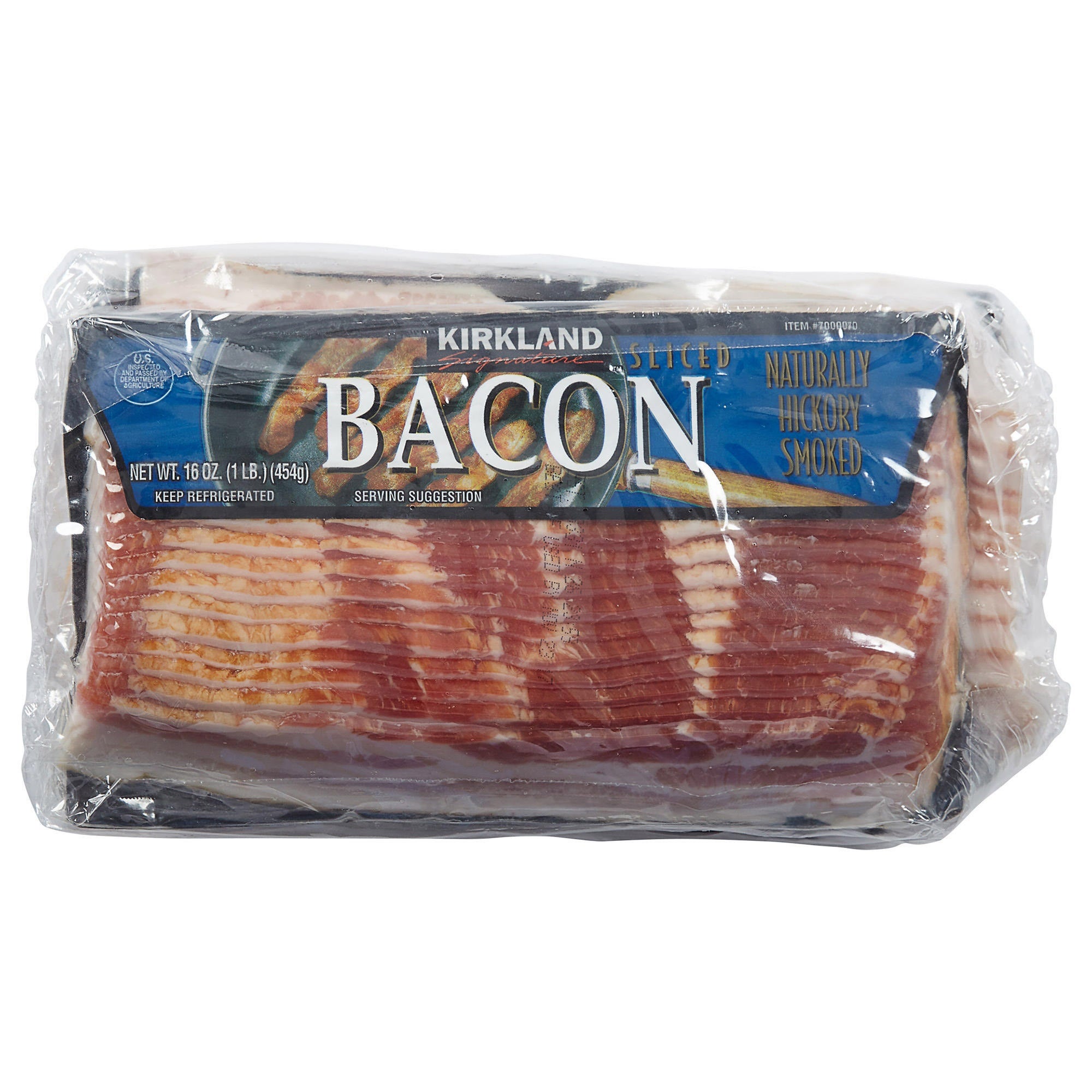 KIRKLAND SIGNATURE PREMIUM SLICED BACON 4 PK 1 POUND EACH
