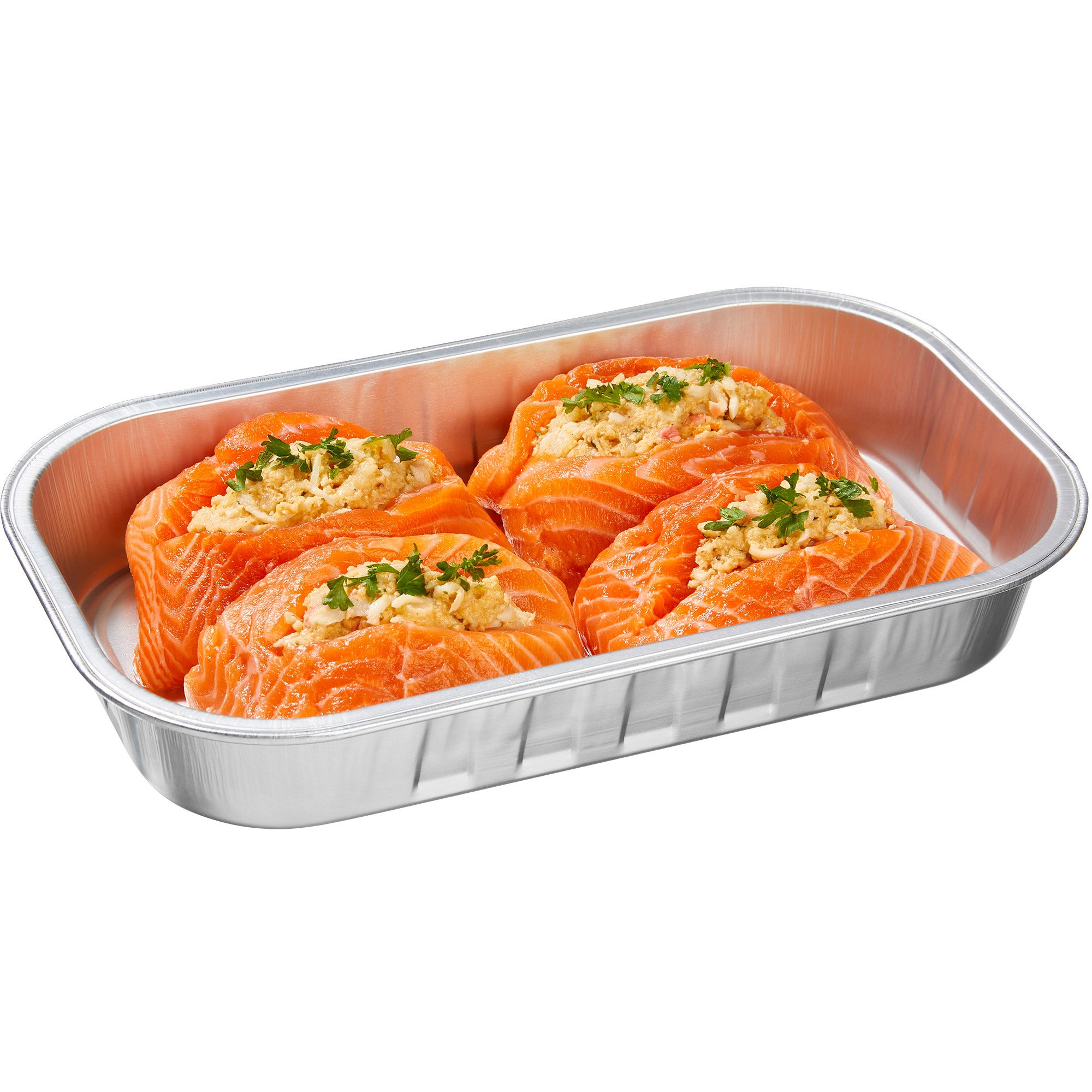 FRESH STUFFED SALMON PER LB.