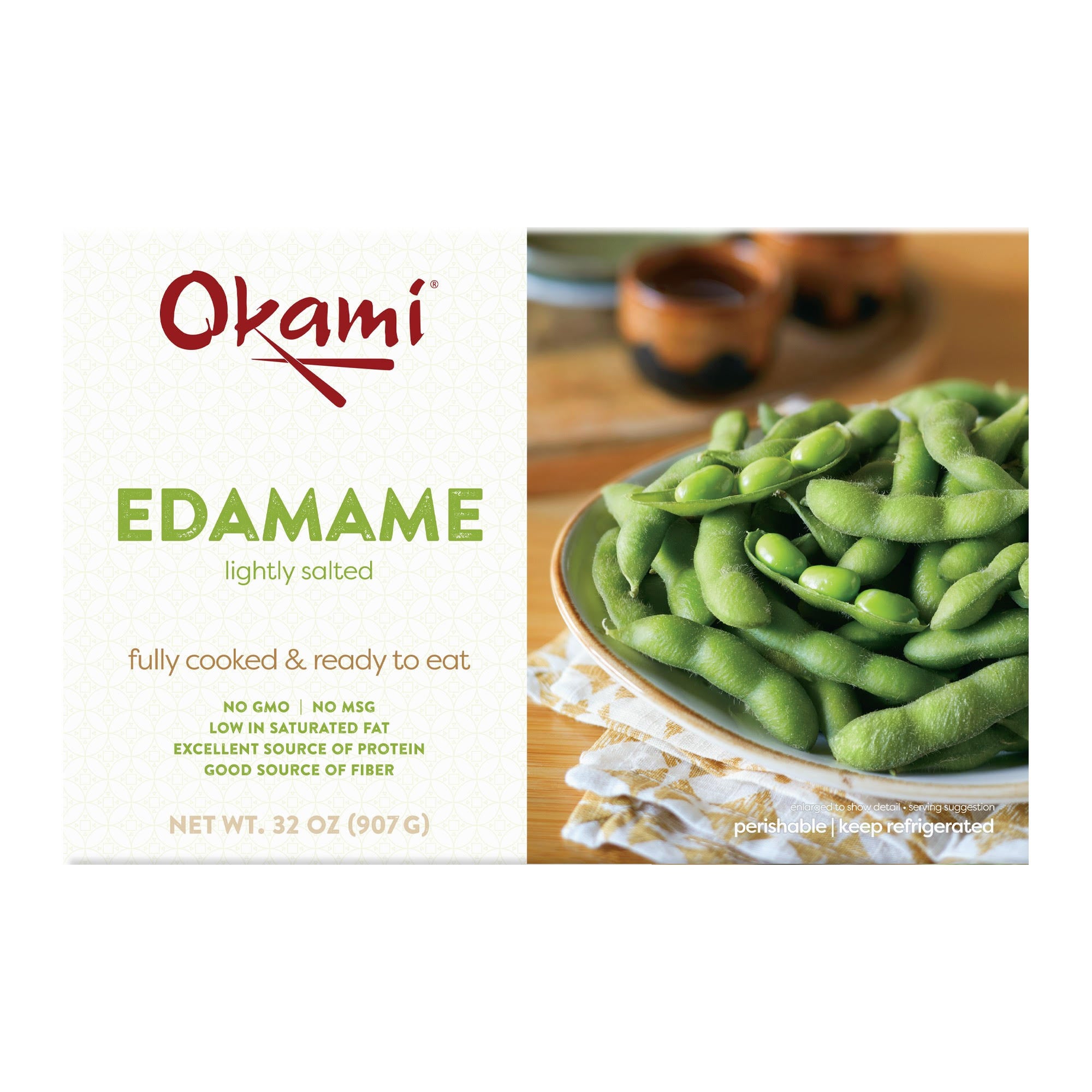 OKAMI EDAMAME 32 OUNCES