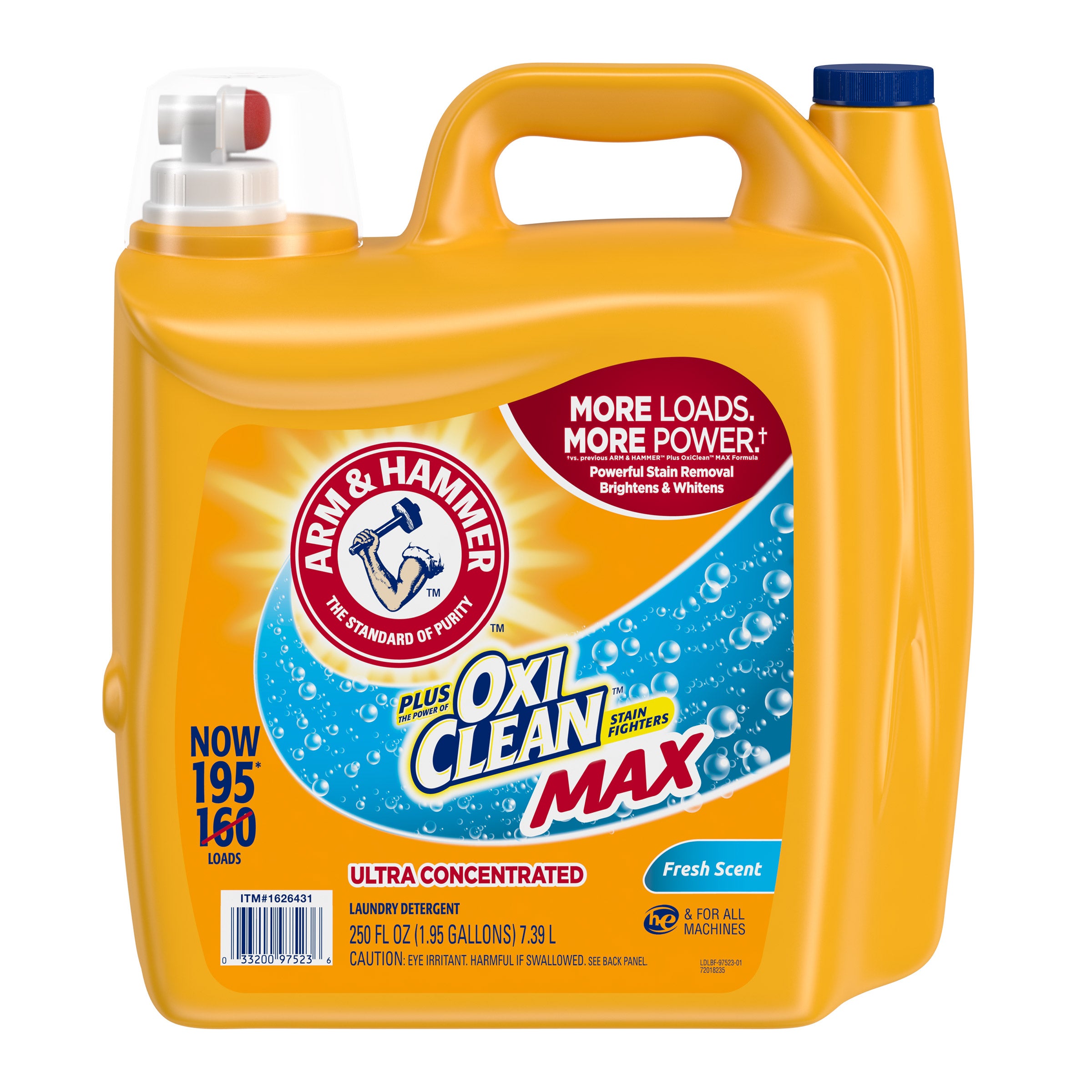 ARM & HAMMER PLUS OXICLEAN 195 LOADS / 250 OZ